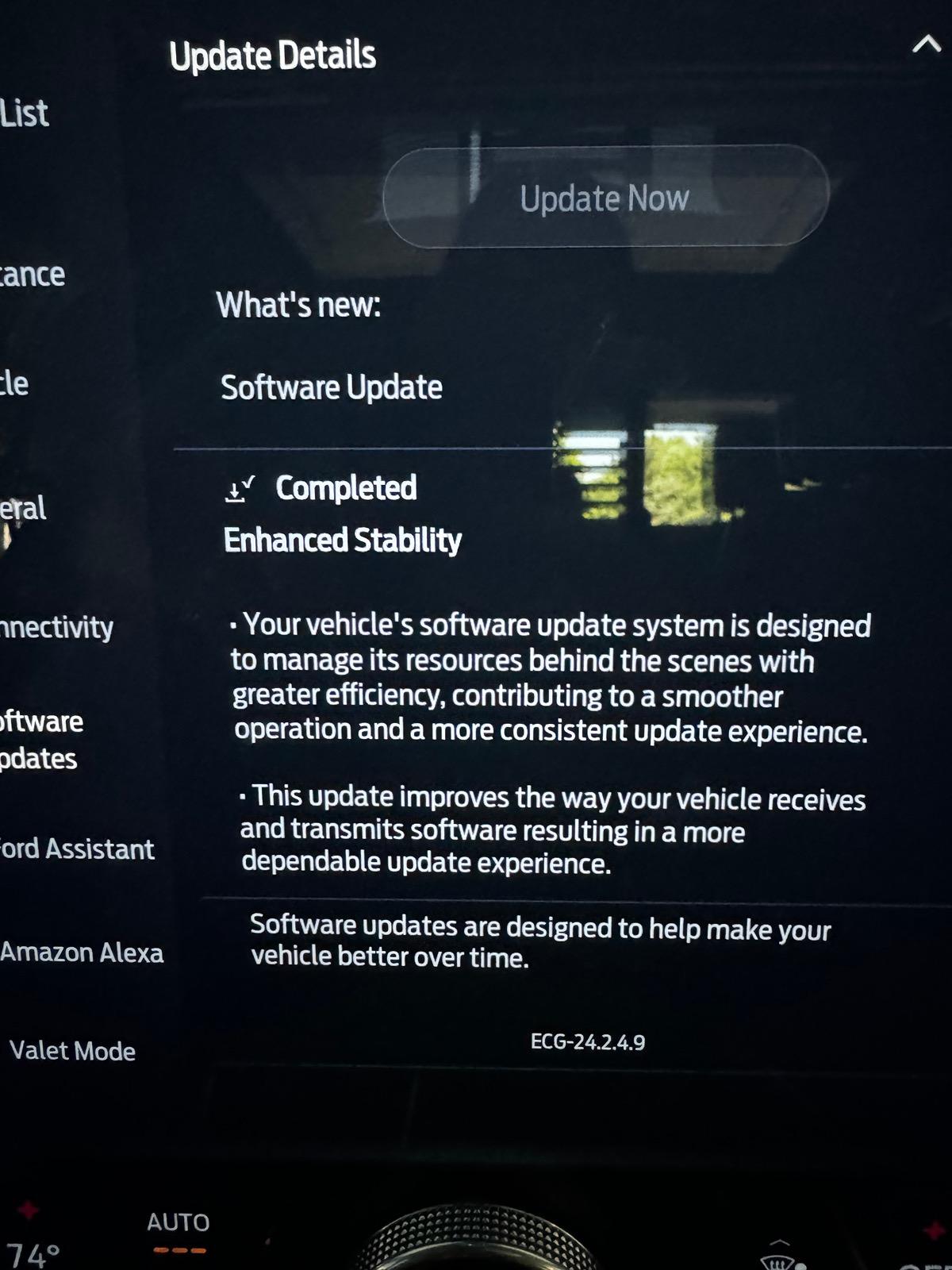 Ford F-150 Lightning OTA ECG-24.2.4.9 Software Distribution Enhancement IMG_1518