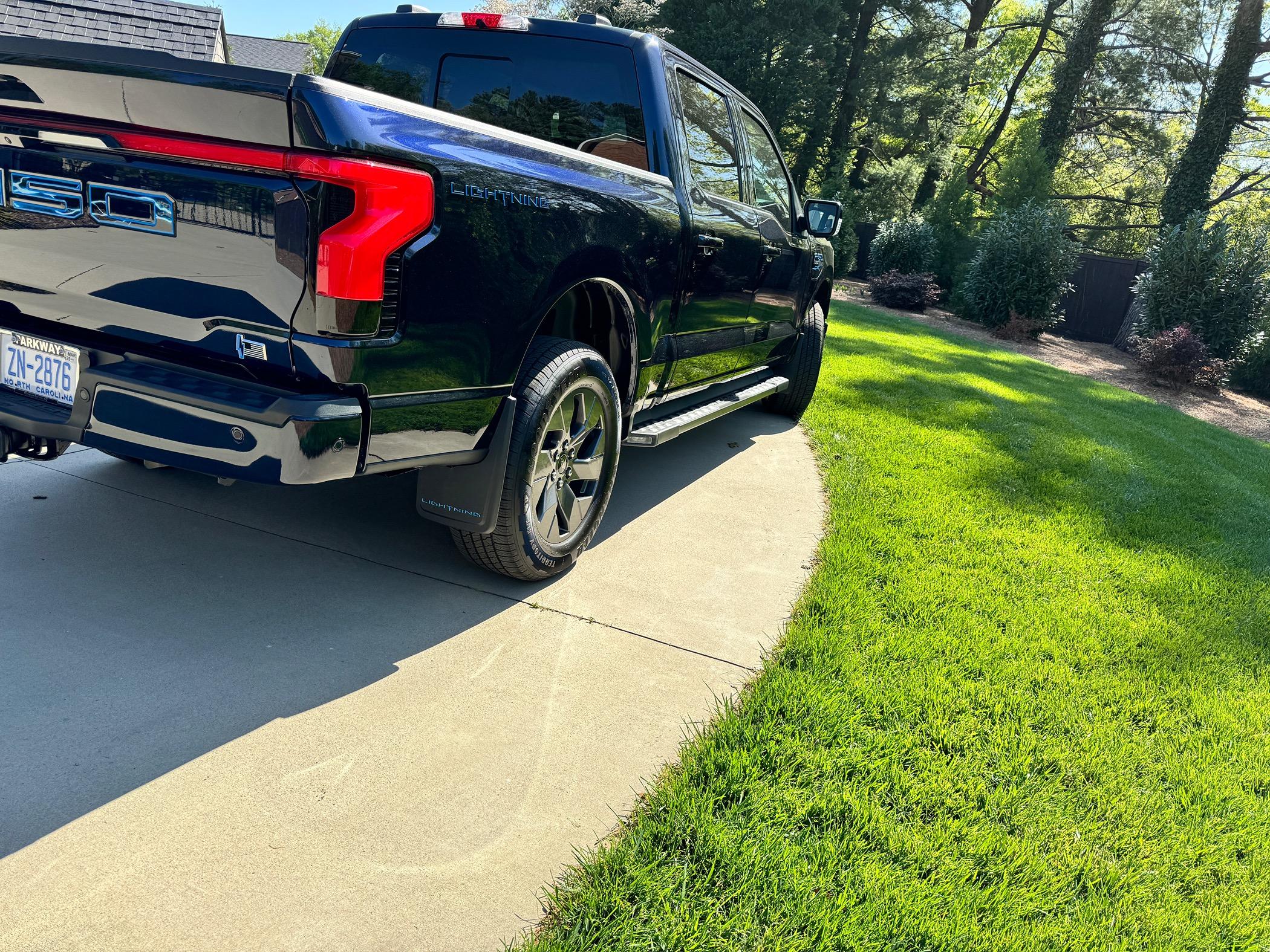 Ford F-150 Lightning Mud flaps install - DIY how to for F-150 Lightning IMG_1595