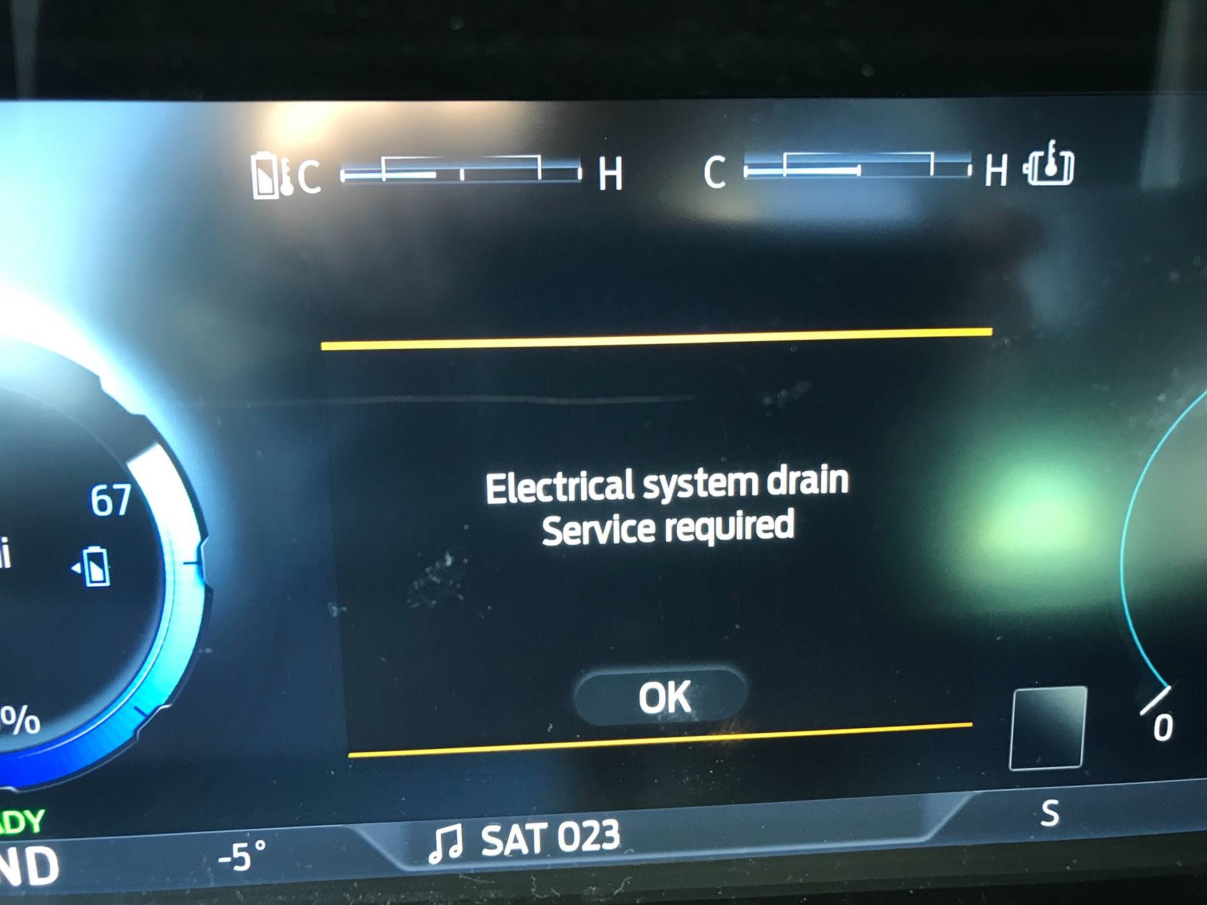 Ford F-150 Lightning Electrical system drain Service required message IMG_1719