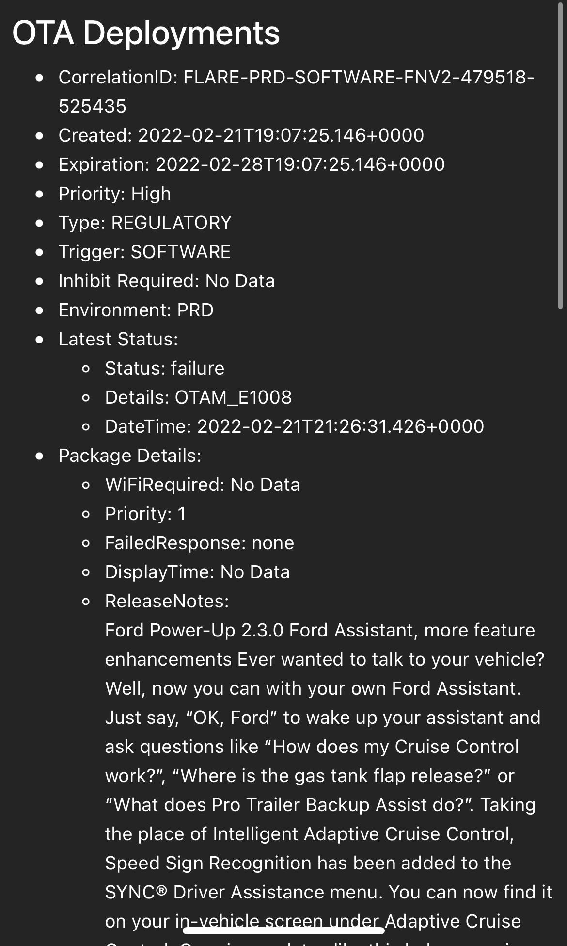 Ford F-150 Lightning OTA Status Hidden in the Ford Website IMG_1912