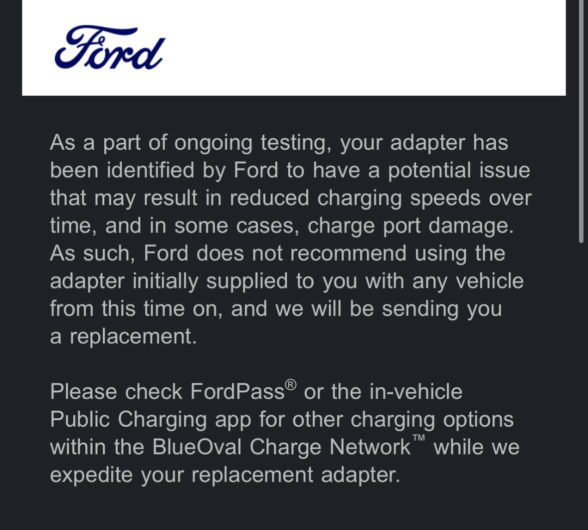 Ford F-150 Lightning Replacement Adapters on the way IMG_1984