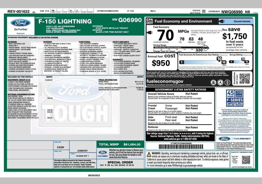 Ford F-150 Lightning ✅ 6/6 Lightning Build Week Group IMG_20220820_101916