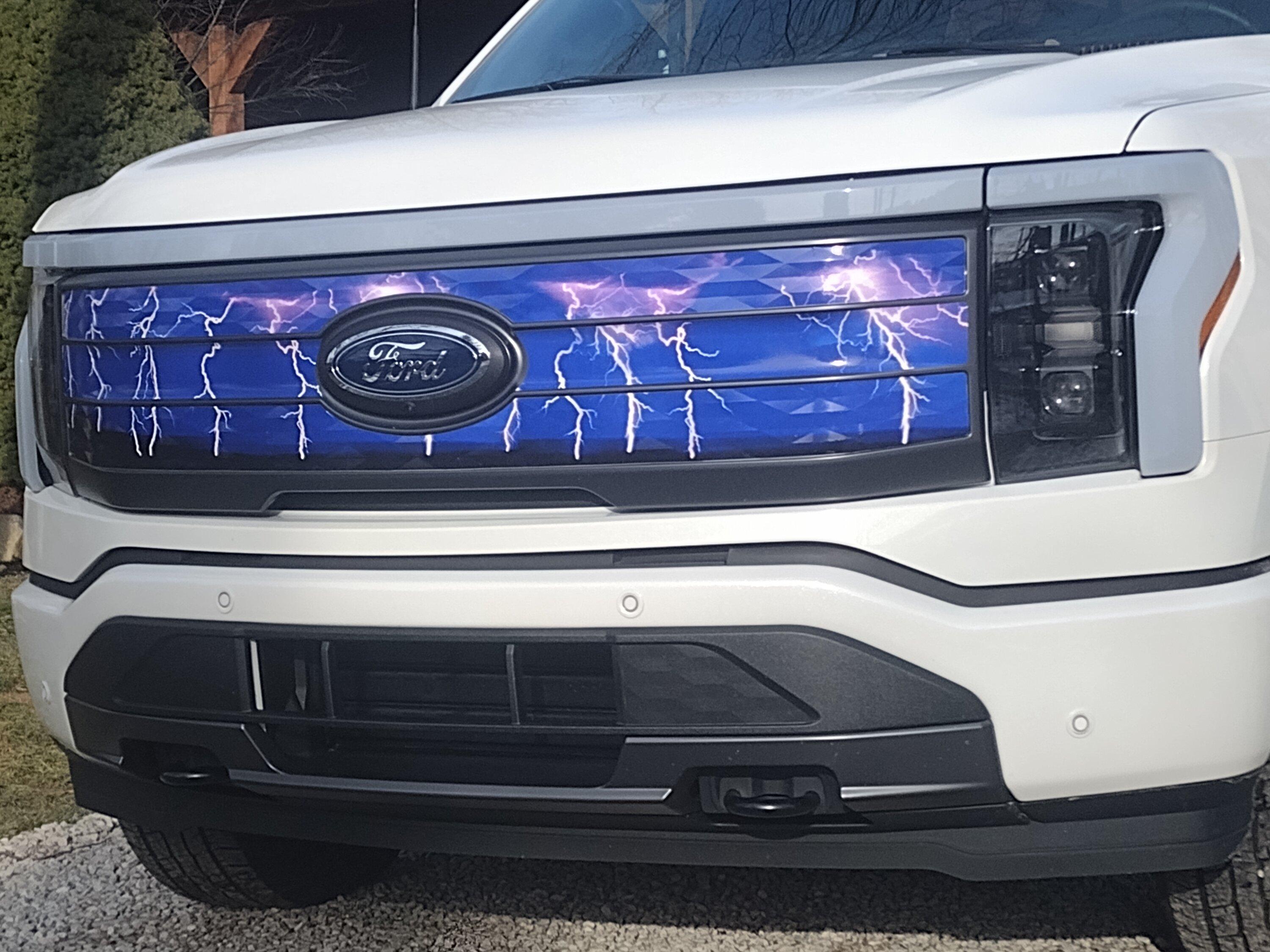 Ford F-150 Lightning My improved (stars & stripes) front grille IMG_20230320_174531737