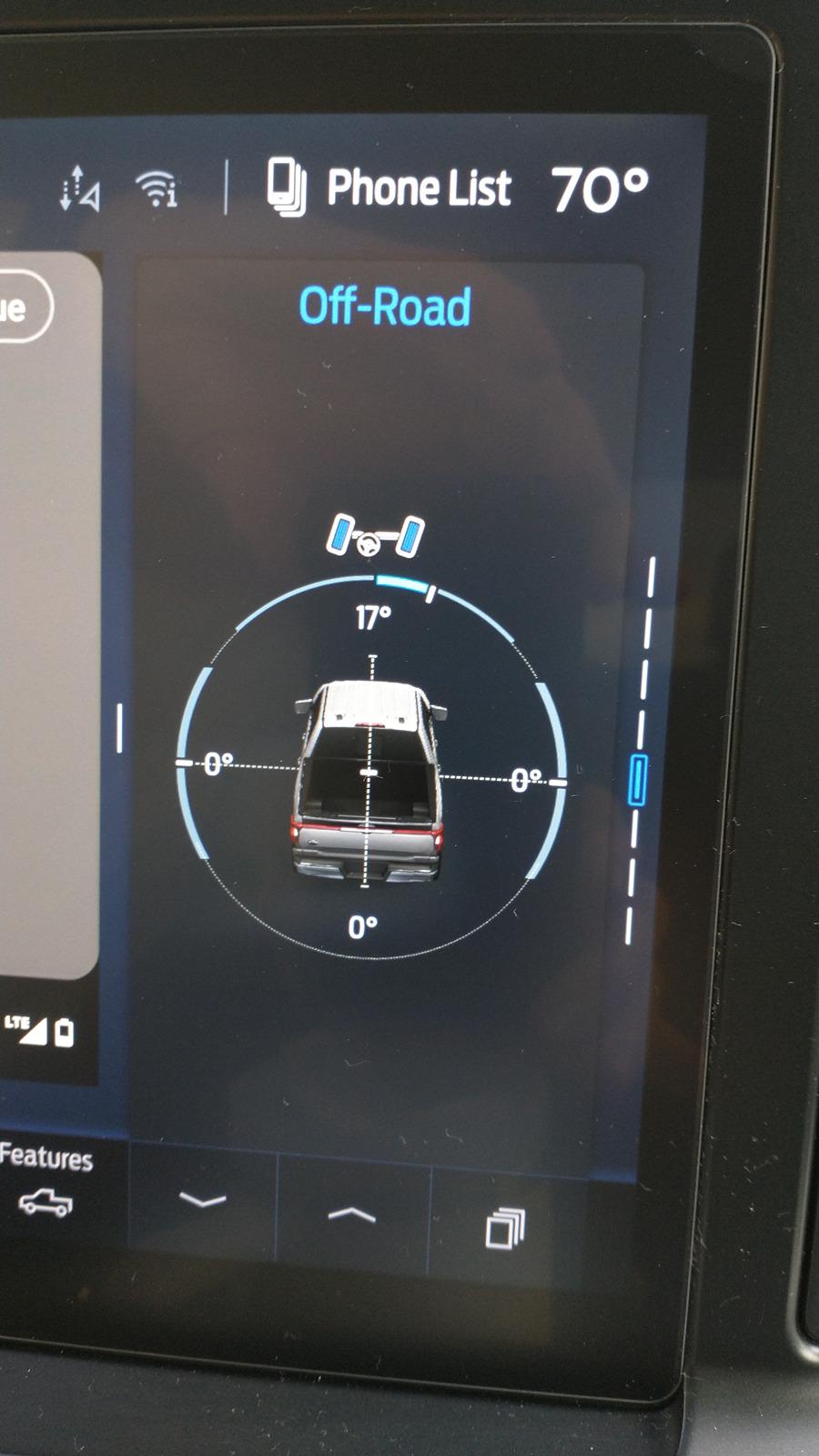 Ford F-150 Lightning Of what use is Off-Road display of steering angle, tilt or yaw?, pitch? IMG_20240325_103318488