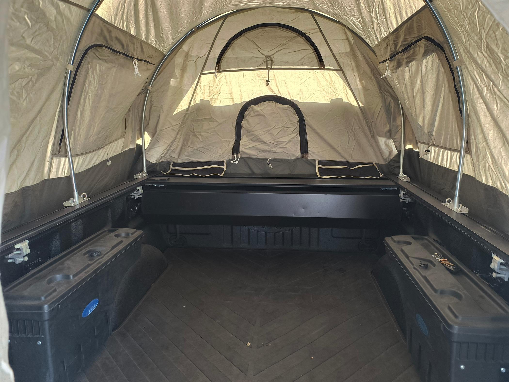 Canvas truck bed tent best sale