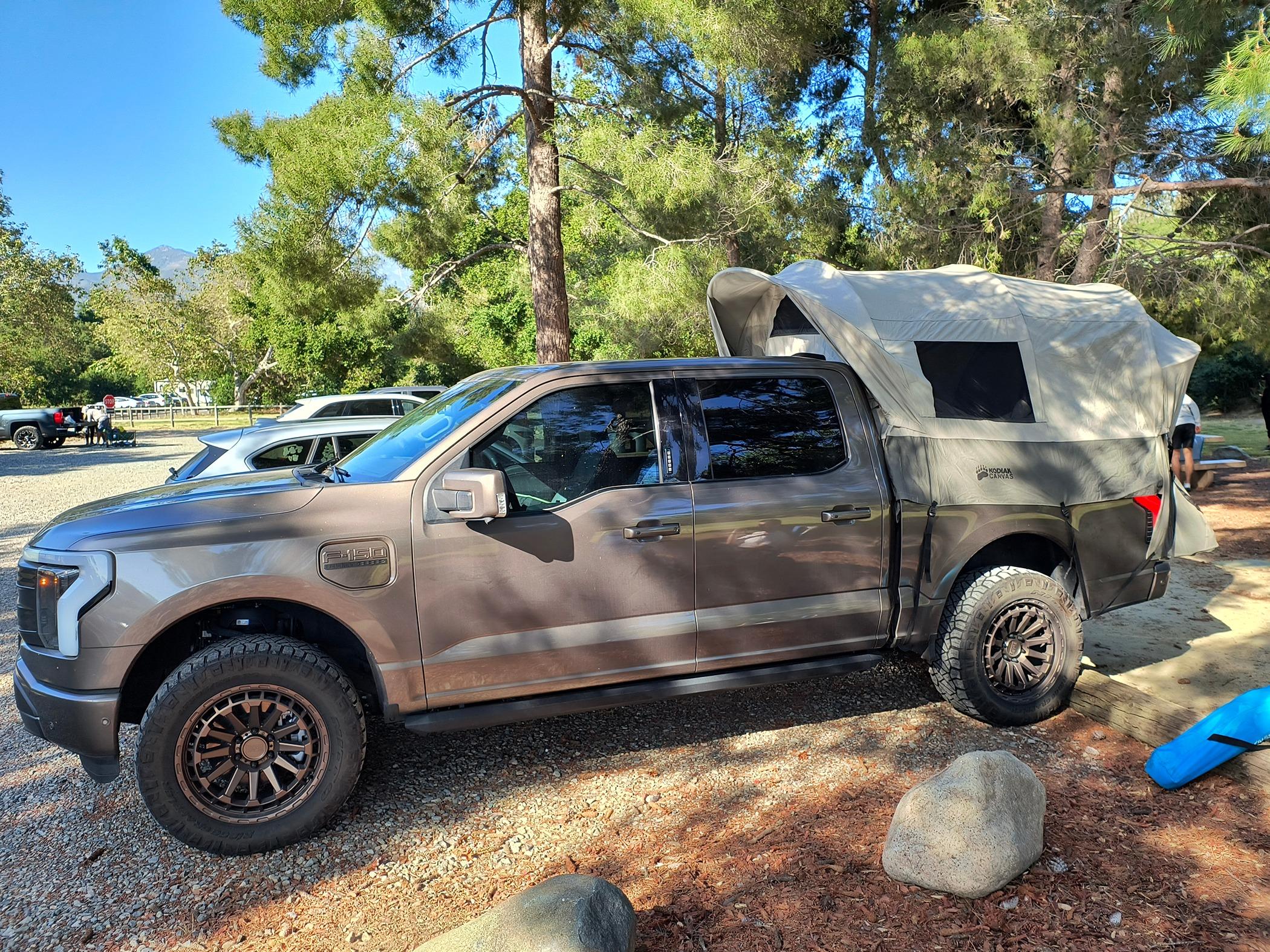 Ford F-150 Lightning Camping with the Lightning and Kodiak Canvas truck tent IMG_20240526_170440127_HDR