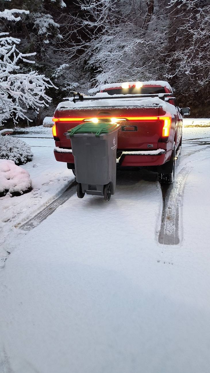 Ford F-150 Lightning Truck slides on slick surface IMG_20250205_073006249