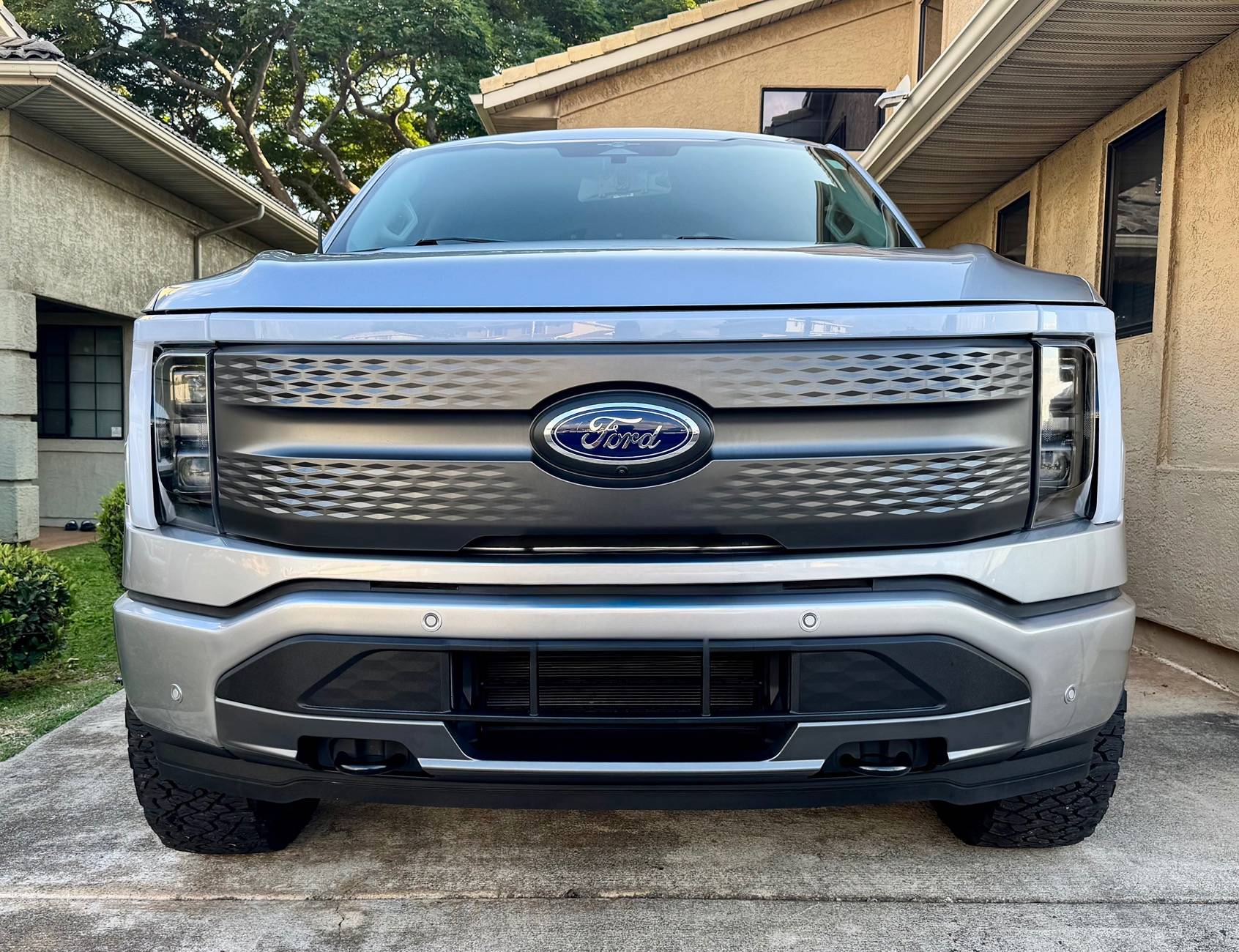 Ford F-150 Lightning 2023 Lightning XLT SR leveled with 17 inch Fuel Zephyr  and 285/70/17 KO3 IMG_2260