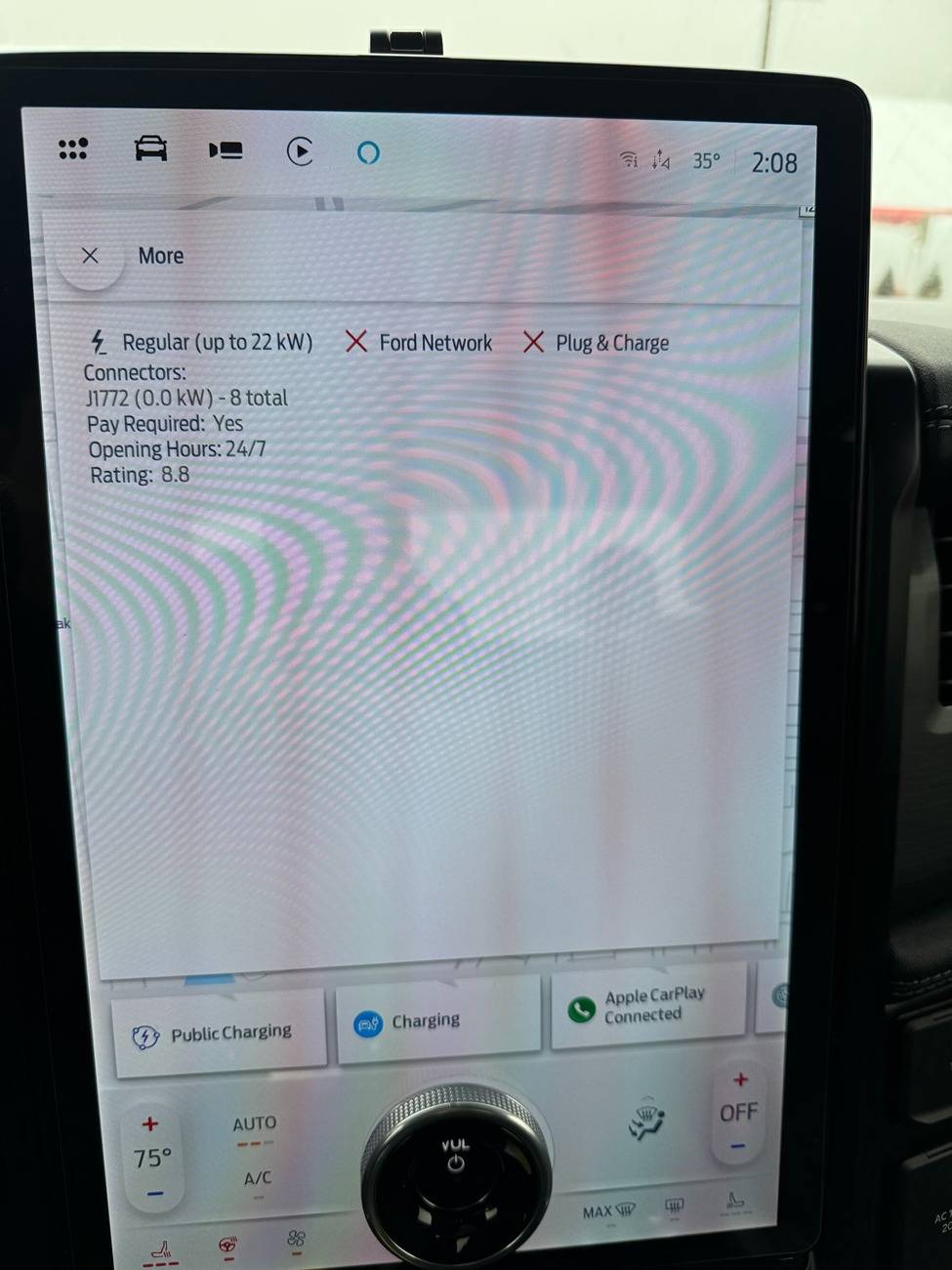 Ford F-150 Lightning charging at tesla issue IMG_2313