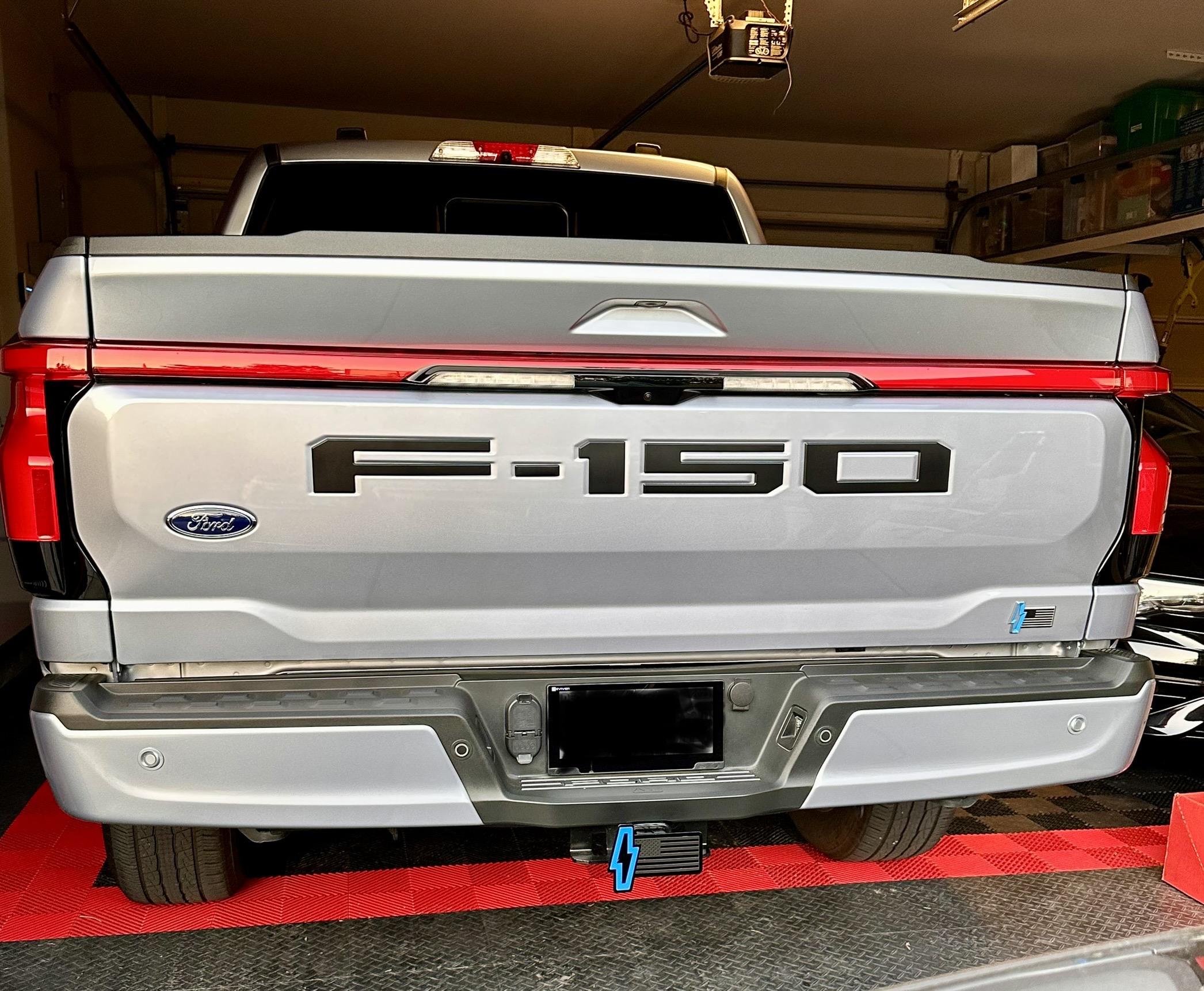 Ford F-150 Lightning Lightning Tow Hitch Cover IMG_2347