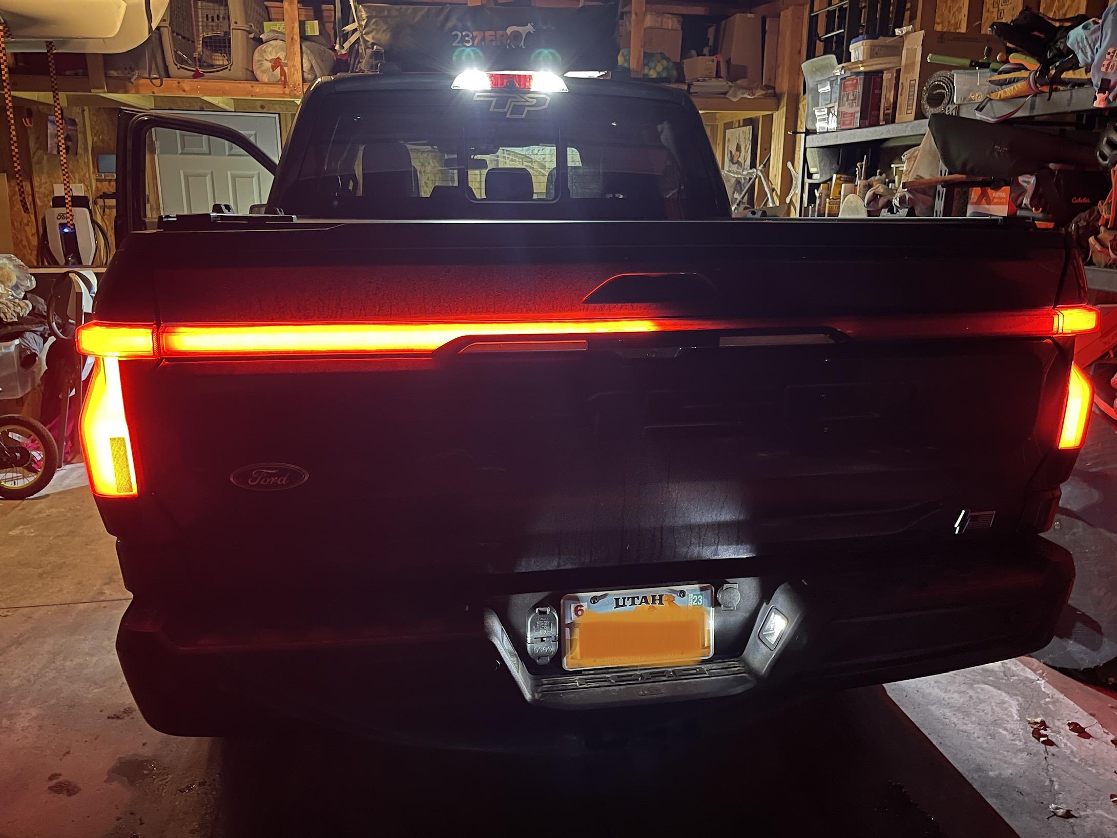 Ford F-150 Lightning Water in rear light bar IMG_2361