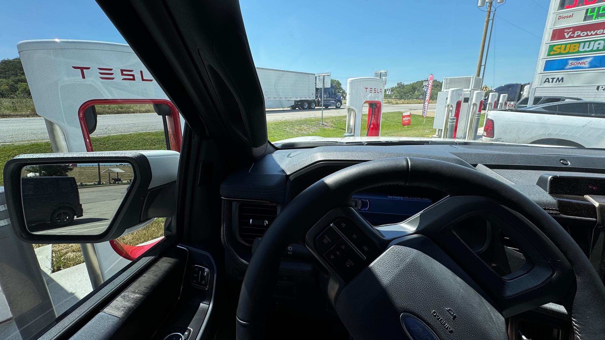 Ford F-150 Lightning Tesla Supercharger & A2Z Typhoon Test IMG_2367