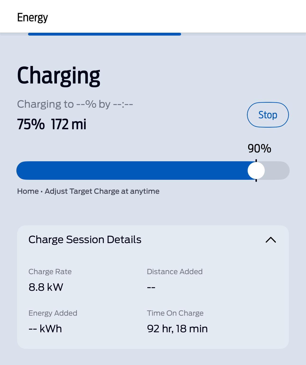 Ford F-150 Lightning FordPass 5.0.2, Target Charge not taking IMG_2450