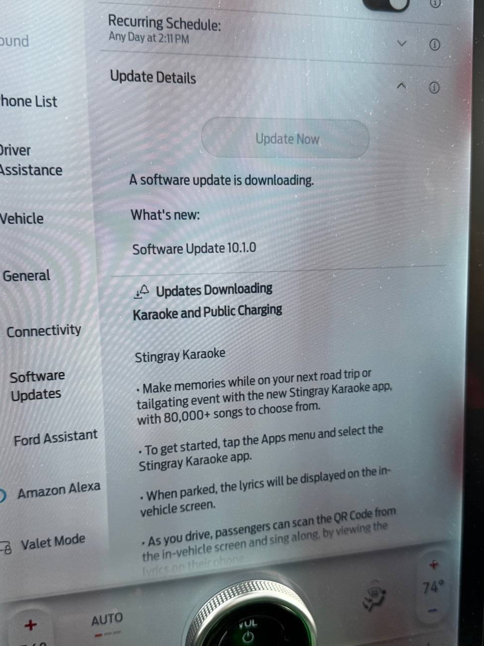 Ford F-150 Lightning OTA Software Update - 10.1.0 - It's karaoke time IMG_2487