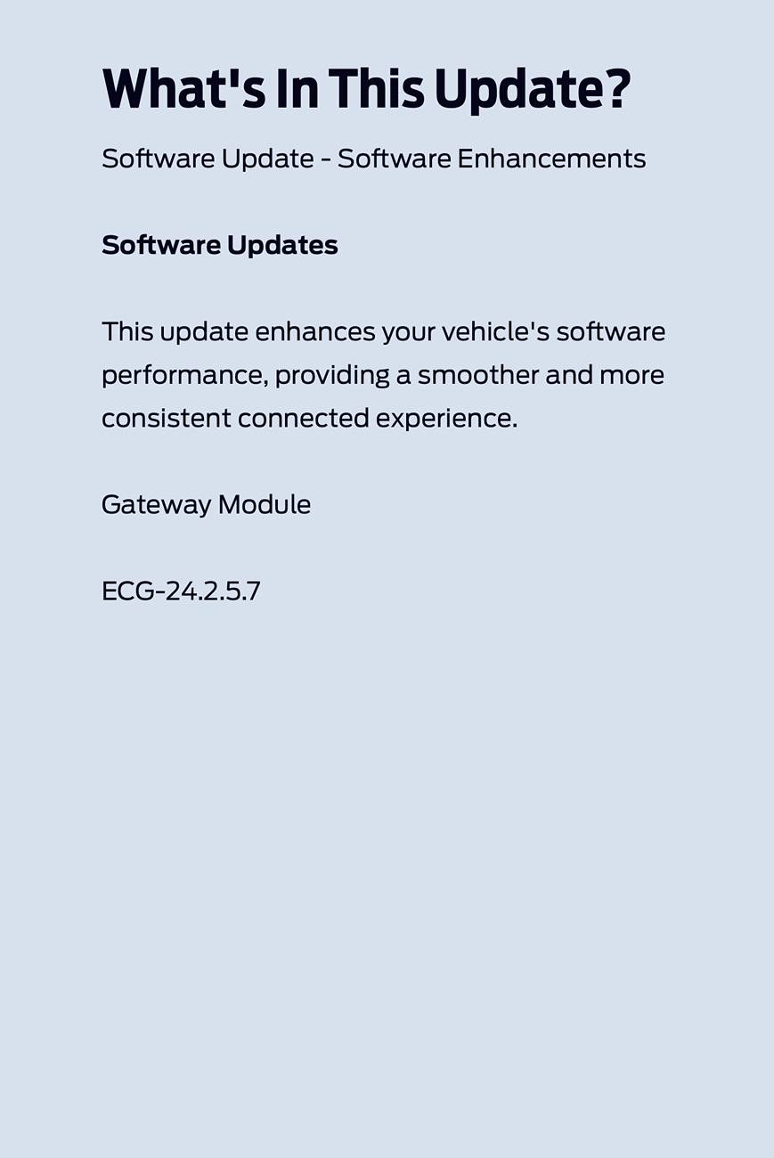 Ford F-150 Lightning OTA Software Update 10.3.0 - Powertrain, Battery, Parking Brake IMG_2589