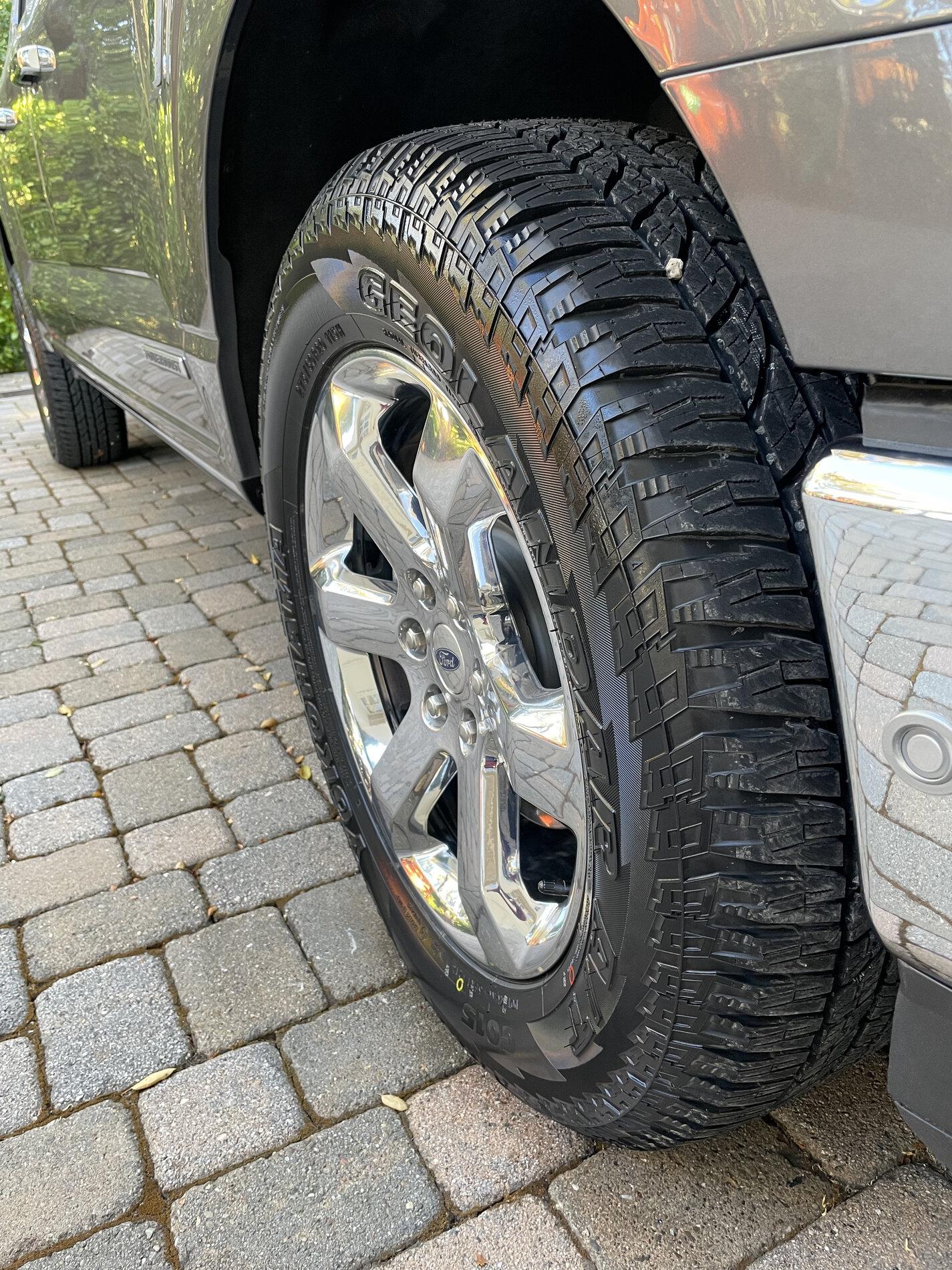 Ford F-150 Lightning Best All-Terrain tire for stock 20 inch wheel IMG_2634