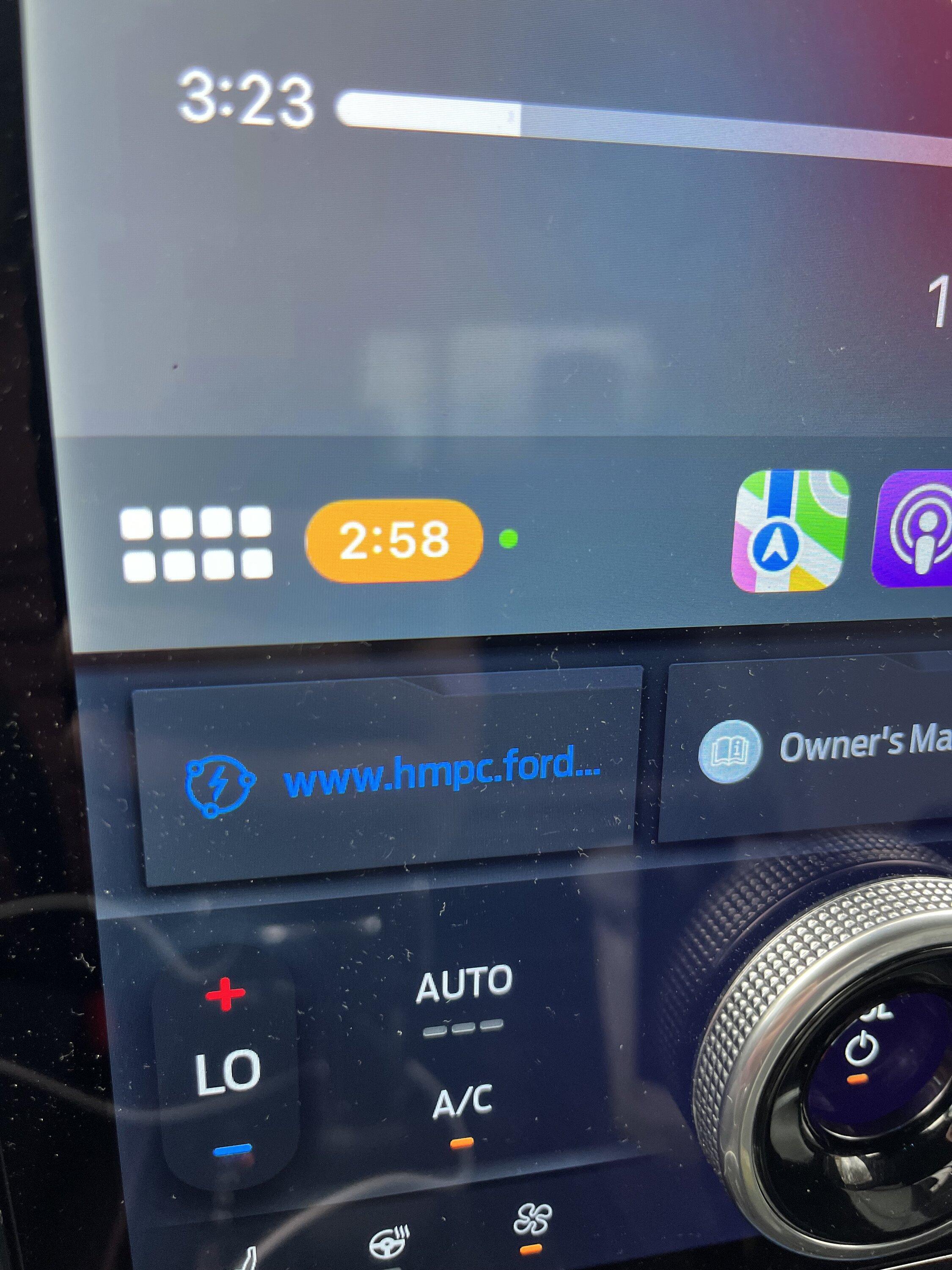 Ford F-150 Lightning What is this shiz? Recent app row showing website URL? IMG_2742