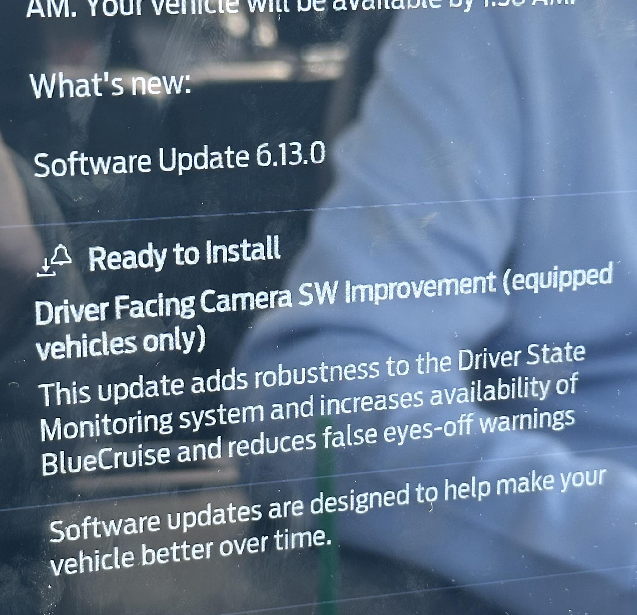 Ford F-150 Lightning Power-Up OTA 6.13.0 - Driver Facing Camera SW Improvement IMG_2867