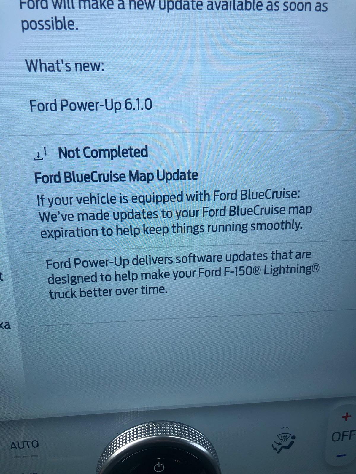 Ford F-150 Lightning PU- 6.1.0 - Blue Cruise Map Update Not Complete?? IMG_2916