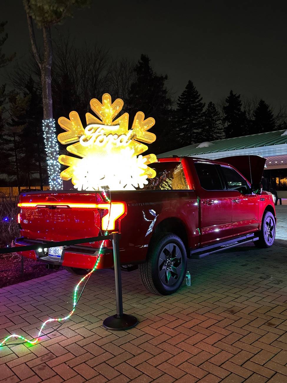 Ford F-150 Lightning Merry Frunkxmas! Frunktastic holiday lights IMG_2986