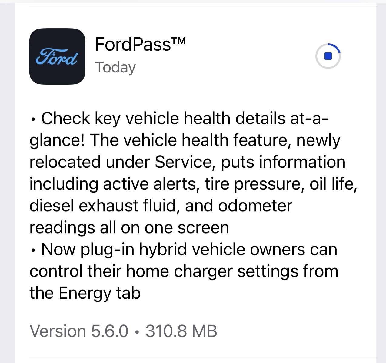 Ford F-150 Lightning FordPass 5.6.0 (updated for IOS) IMG_3017