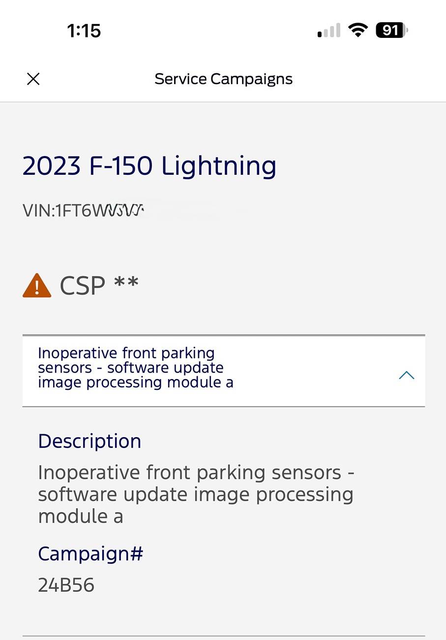 Ford F-150 Lightning Bluecruise 1.4 officially being sent out to F150 & Lightnings starting today (12/11/24)! IMG_3191