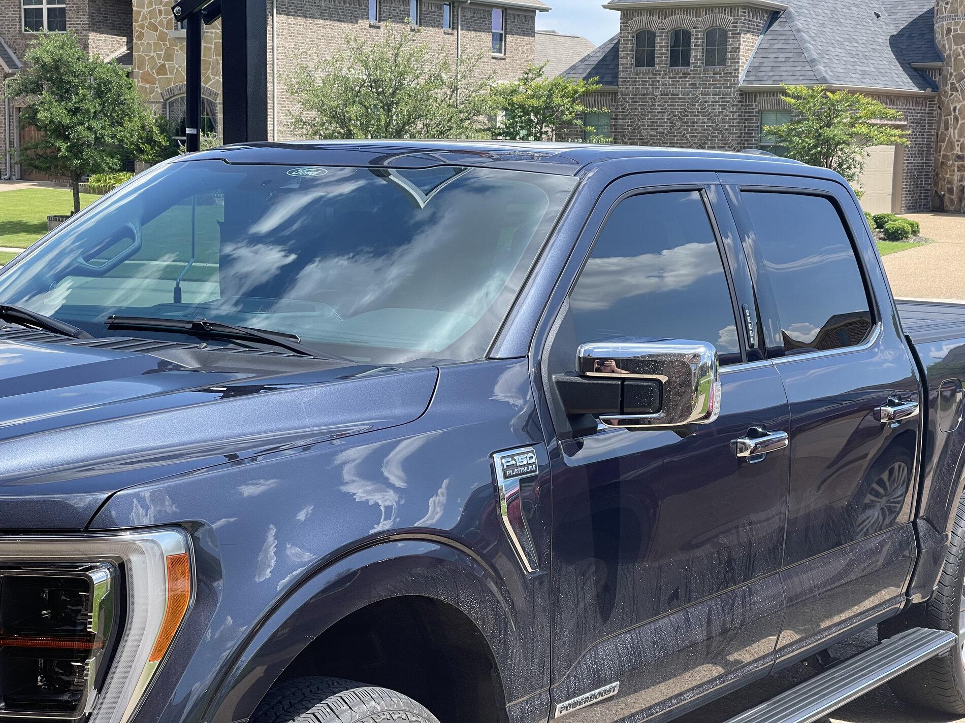 Ford F-150 Lightning Windsheild Tint IMG_3217