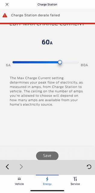 Ford F-150 Lightning FordPass 5.3.1 IOS fails to change FCSP charging Amps IMG_3270