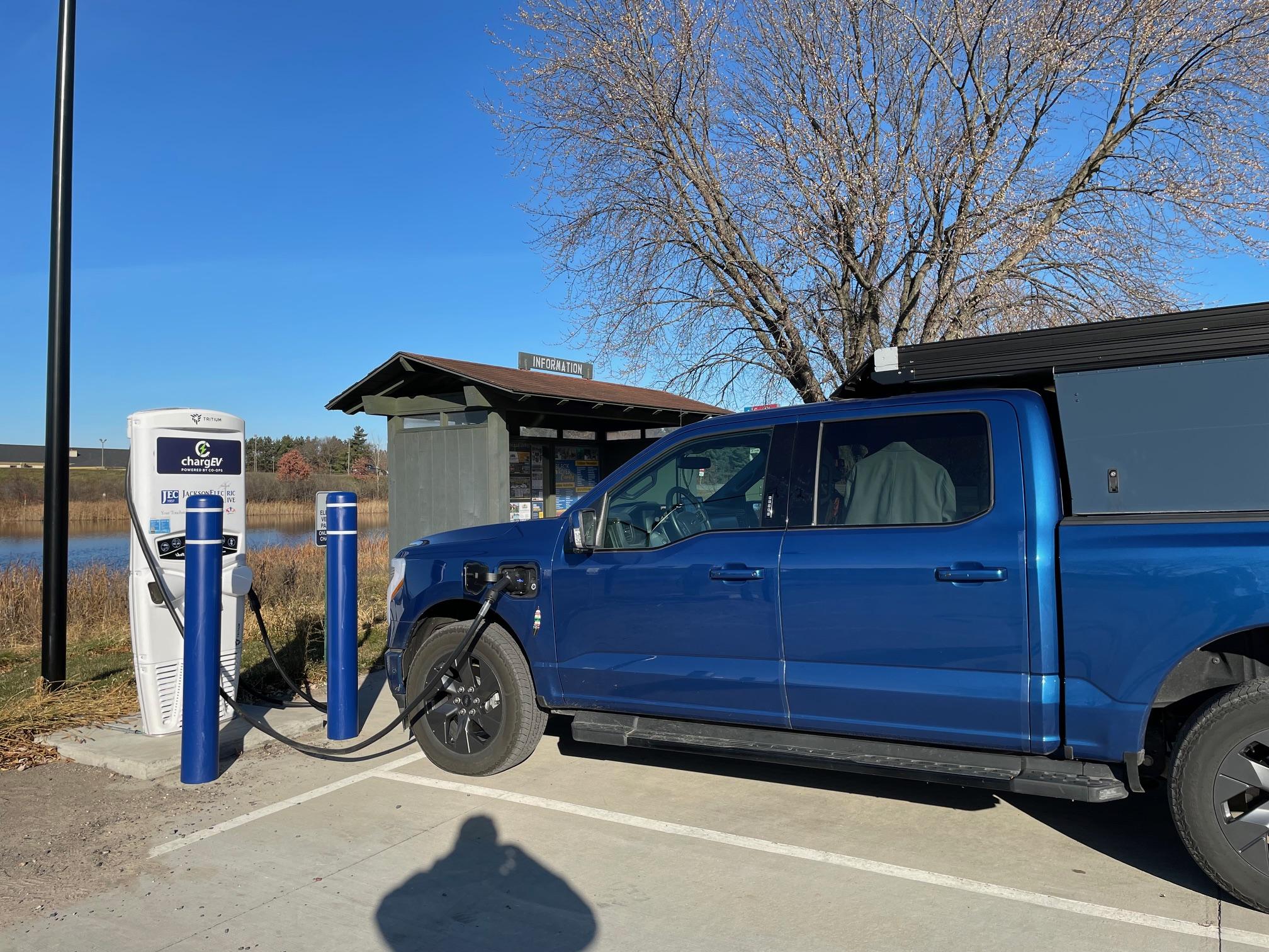 Ford F-150 Lightning 50 kWh DC Fast Chargers popping up all over Wisconsin IMG_3272