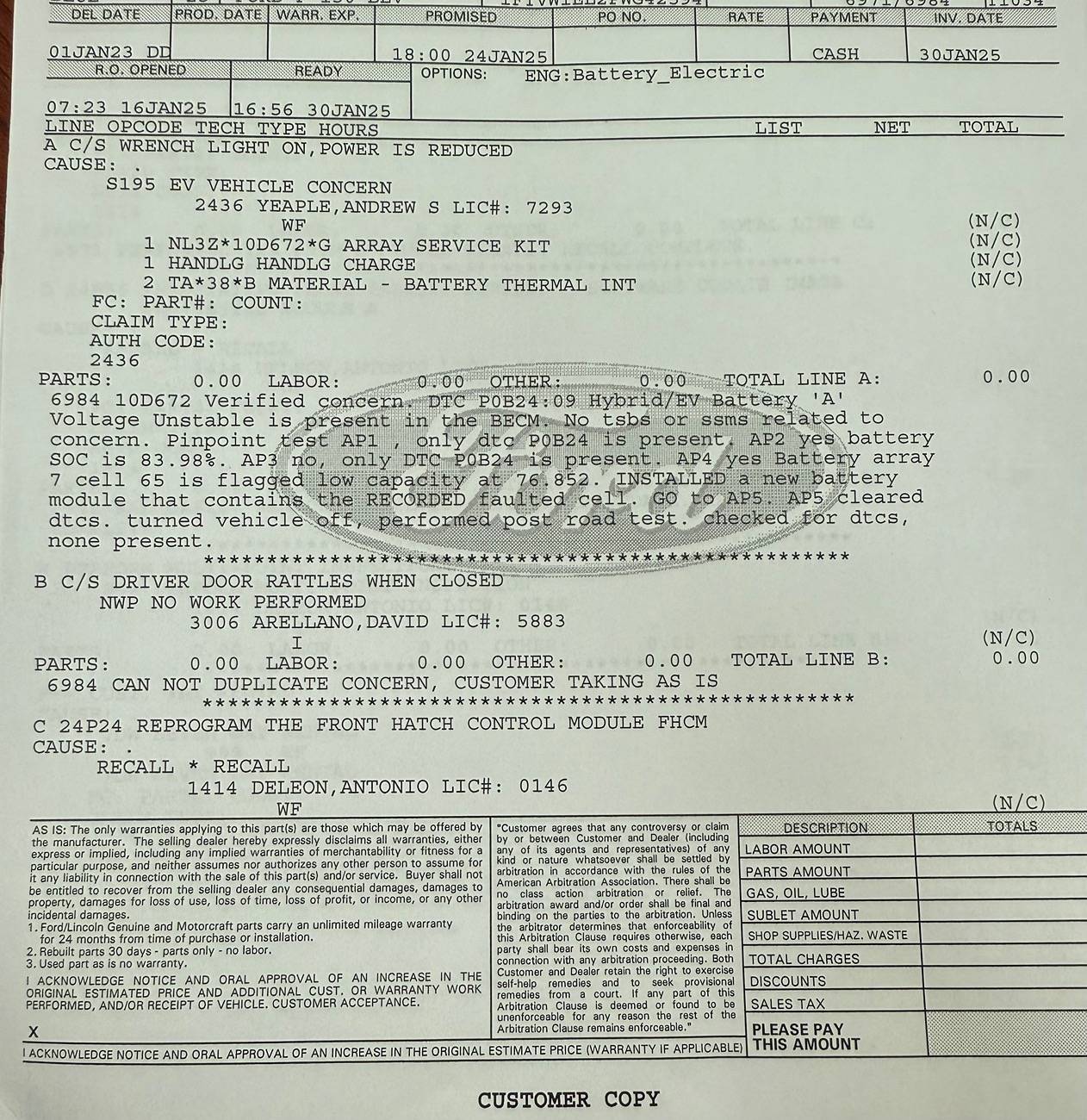 Ford F-150 Lightning Powertrain Malfunction/ Reduced Power IMG_3284