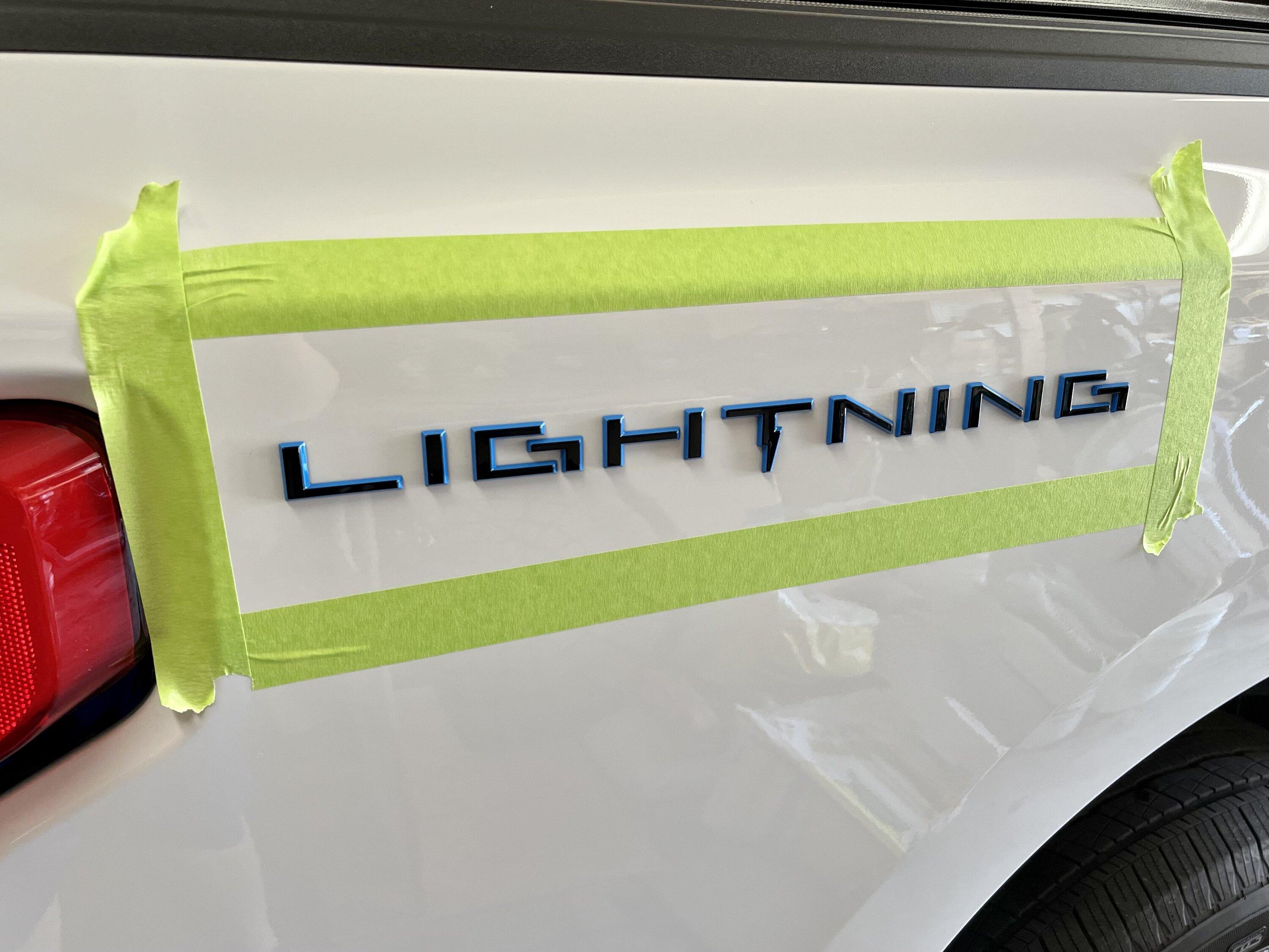 Ford F-150 Lightning Lightning Logo IMG_3402