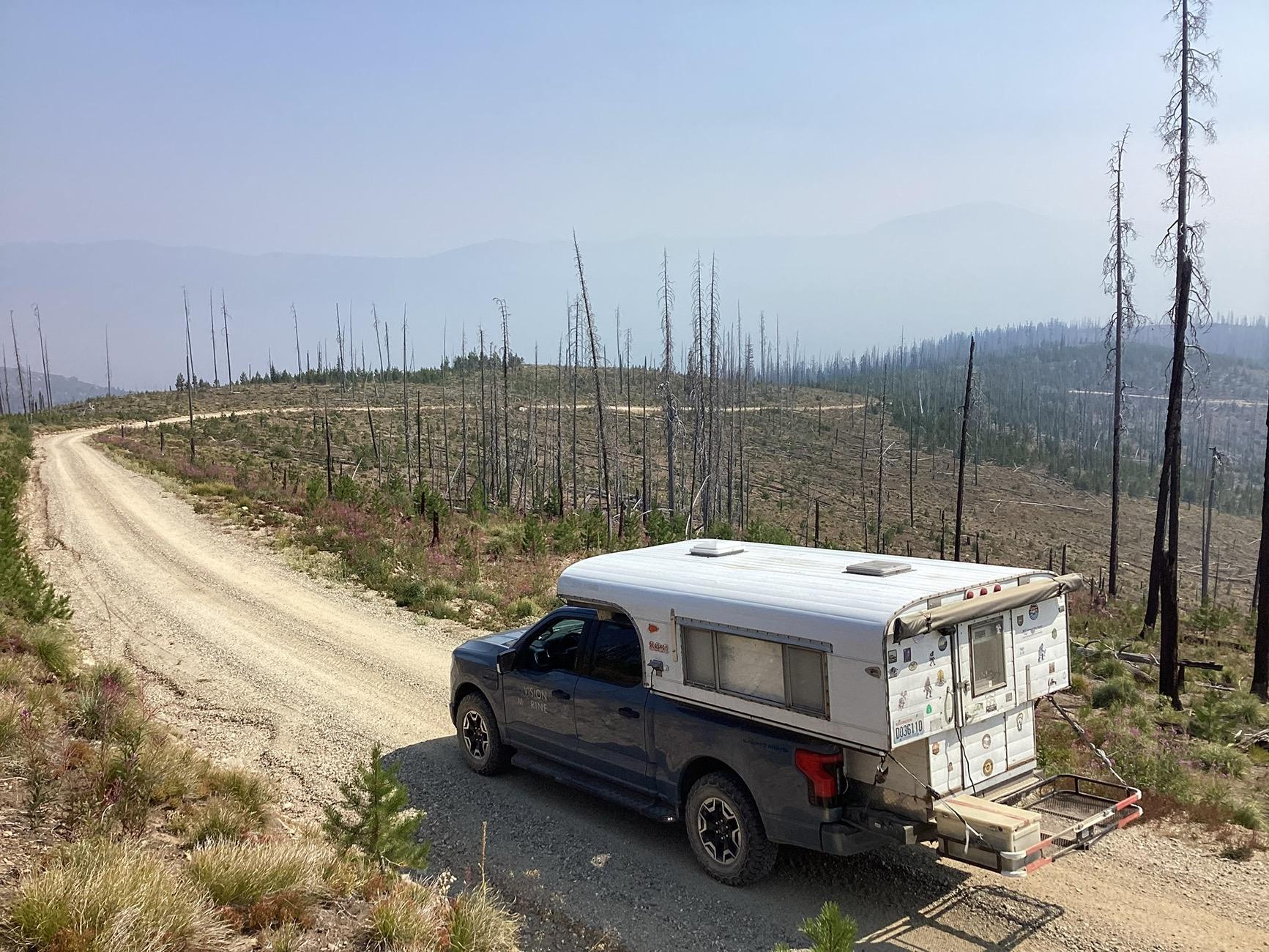 Ford F-150 Lightning Overlanding on longest uninterrupted dirt road in the lower 48 IMG_3493