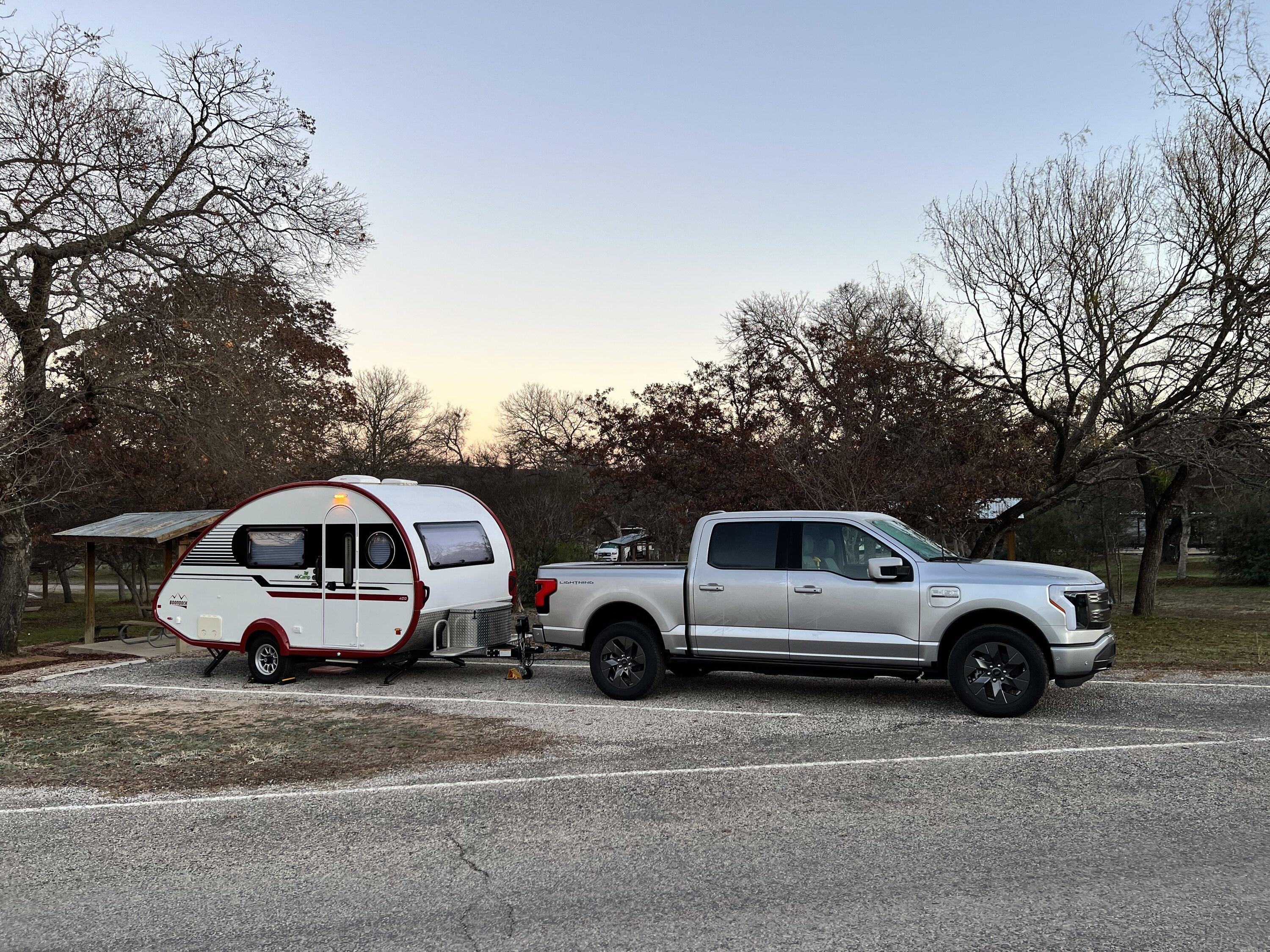 Ford F-150 Lightning Anyone towing a Nucamp Tab 400 Boondock trailer? IMG_3723