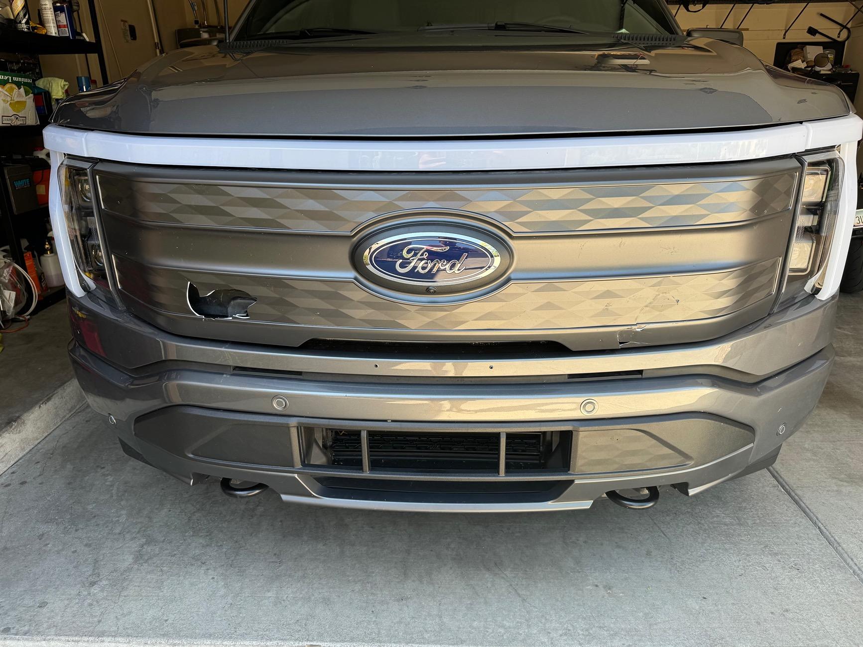 Ford F-150 Lightning ‼️ UPDATE FORD E-RAPTOR grille swap and install tutorial IMG_3977