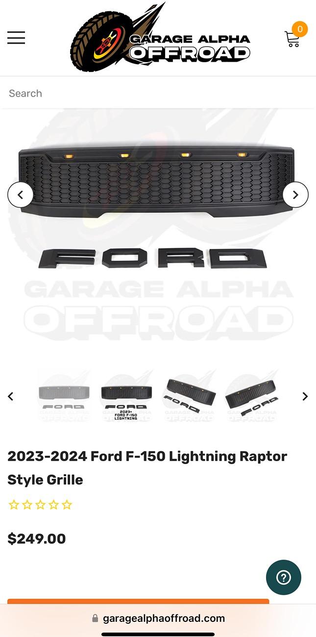 Ford F-150 Lightning ‼️ UPDATE FORD E-RAPTOR grille swap and install tutorial IMG_3991