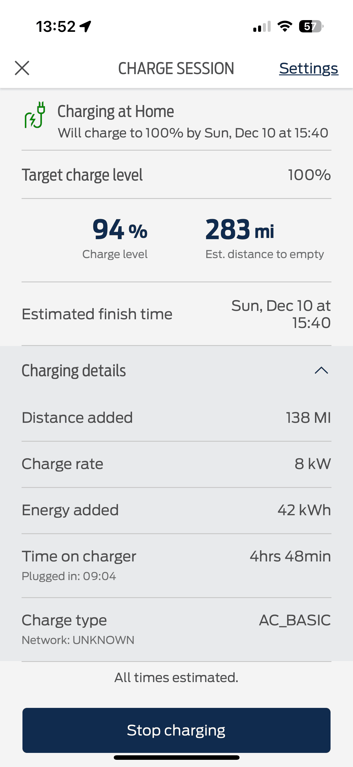 Ford F-150 Lightning Charging completion estimates are very odd IMG_4110