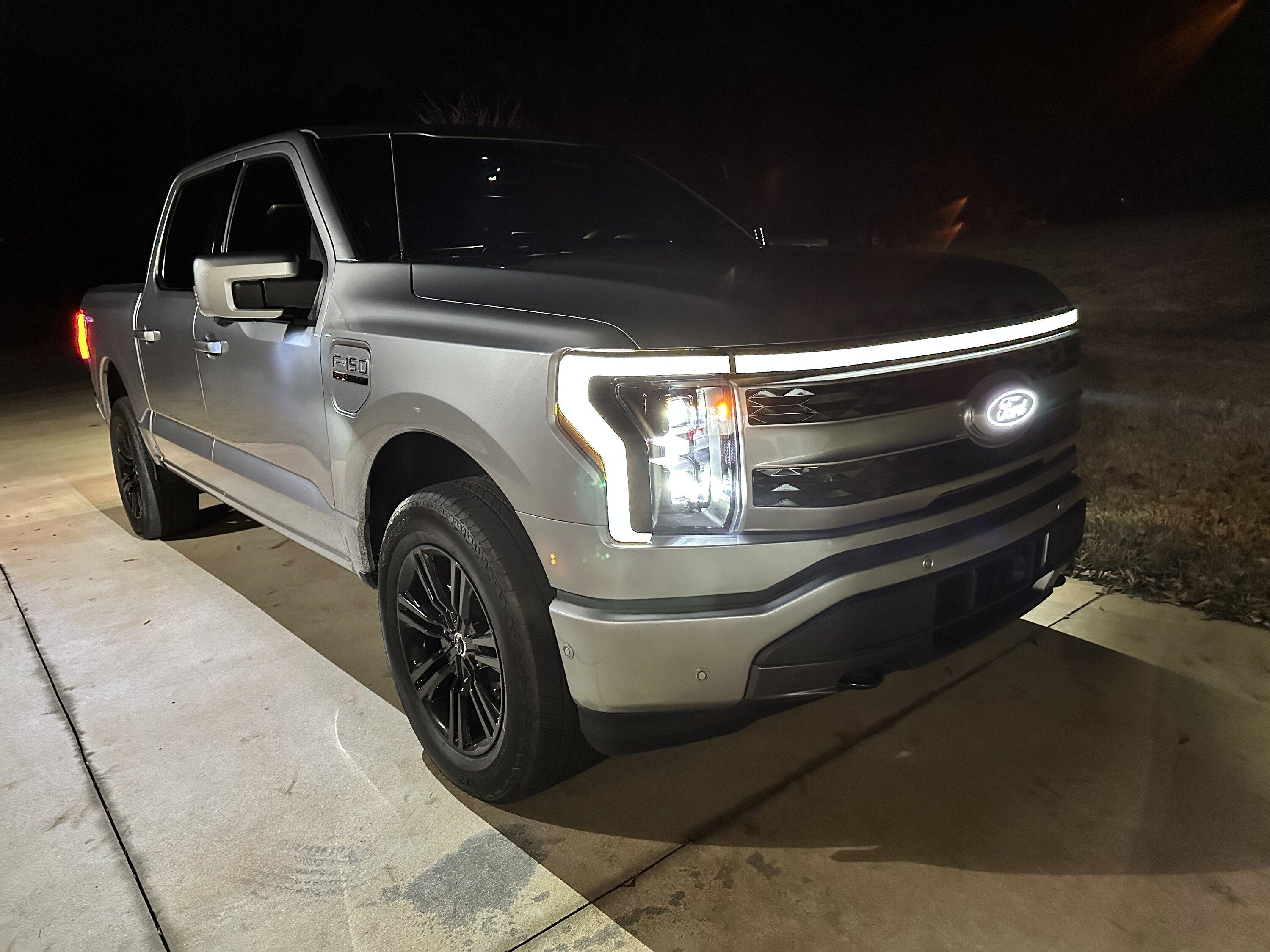 Ford F-150 Lightning Bumper paint and racing stripes on my Lightning IMG_4112_Original