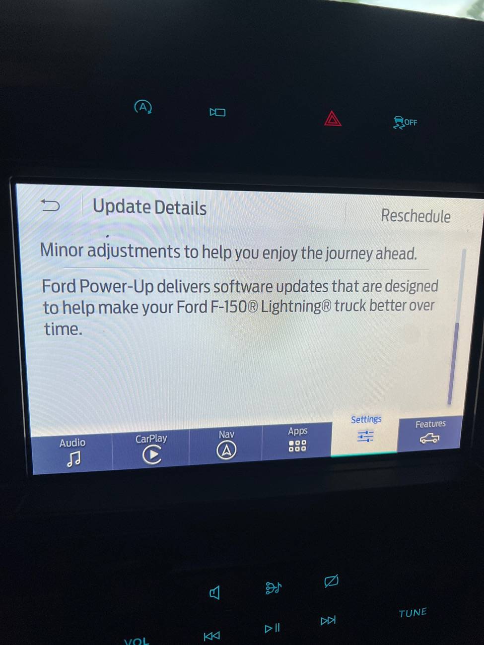 Ford F-150 Lightning The lightning is awesome, except the embarrassingly bad infotainment system. IMG_4430