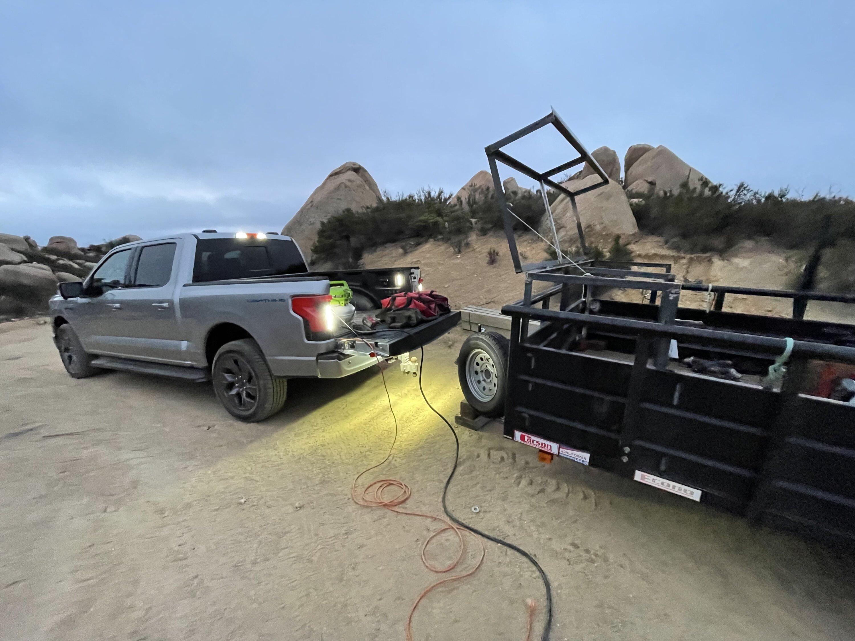 Ford F-150 Lightning Does the truck have to be "on" to get pro power to work? IMG_4669