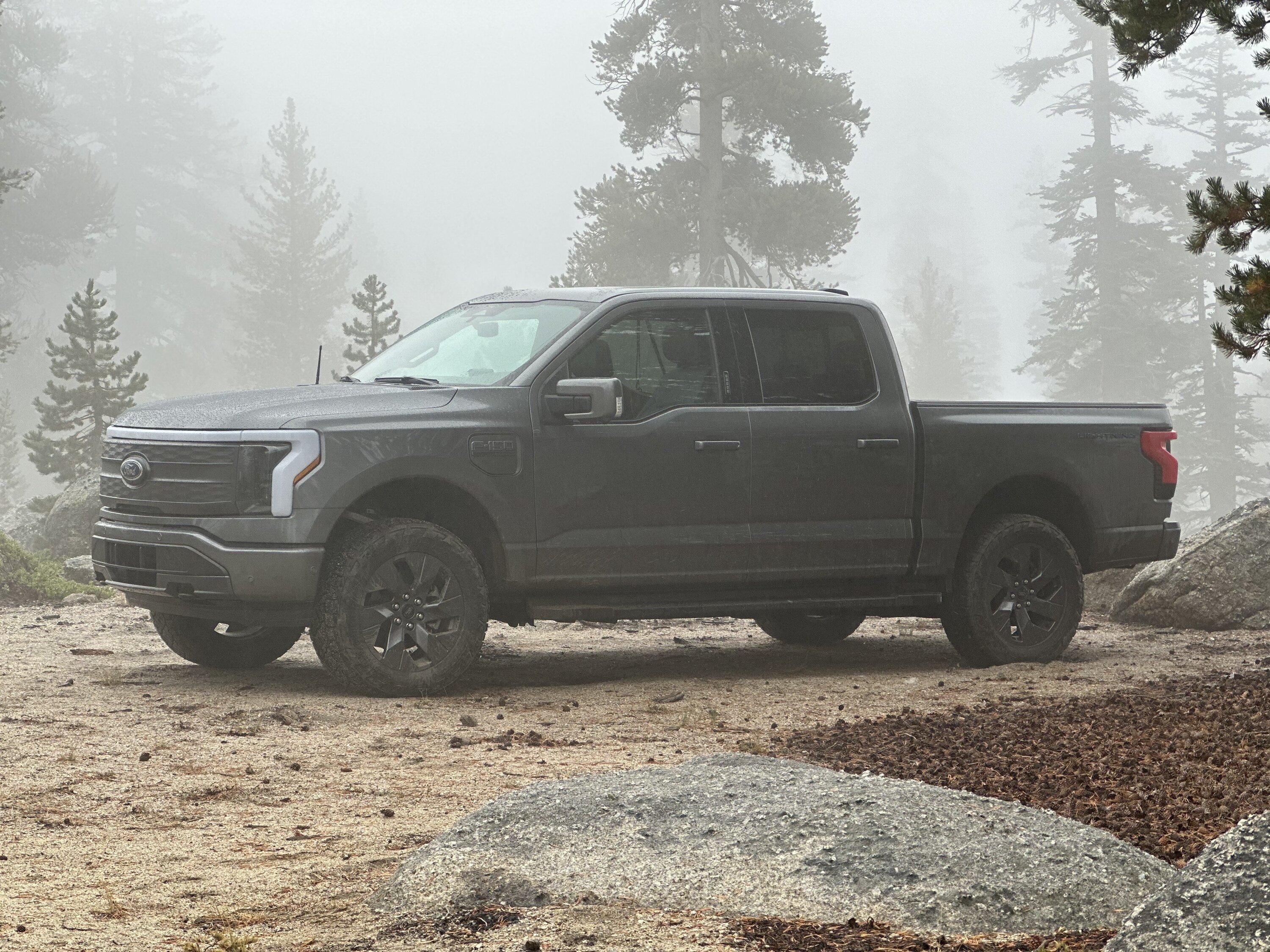 Ford F-150 Lightning Rough Country 3” lift kit installed on F-150 Lightning Lariat ER IMG_4729