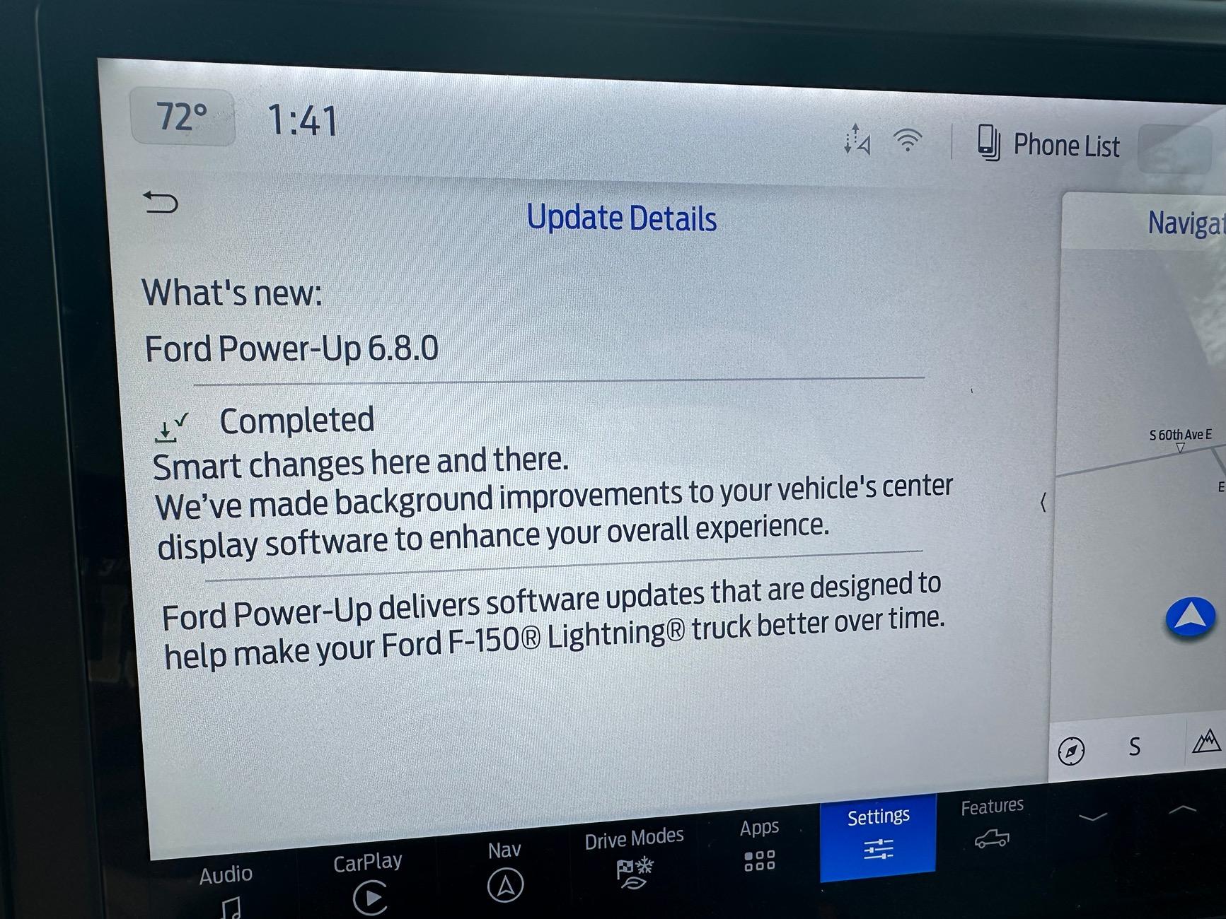 Ford F-150 Lightning Power-Up OTA 6.8.0 - Smart Changes: Center Screen IMG_4758