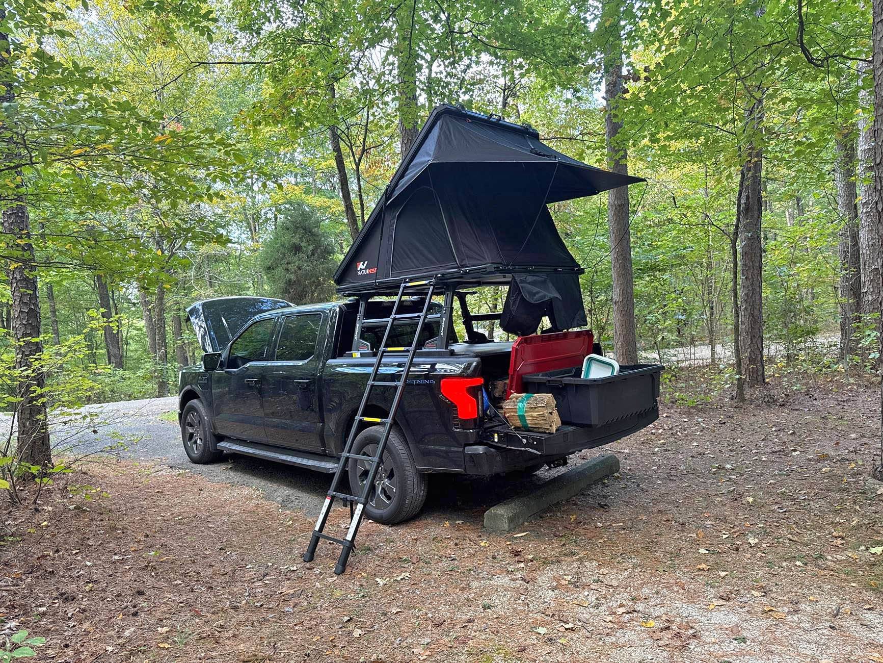 Ford F-150 Lightning Rooftop Camping Setup -- Naturnest RTT IMG_4916