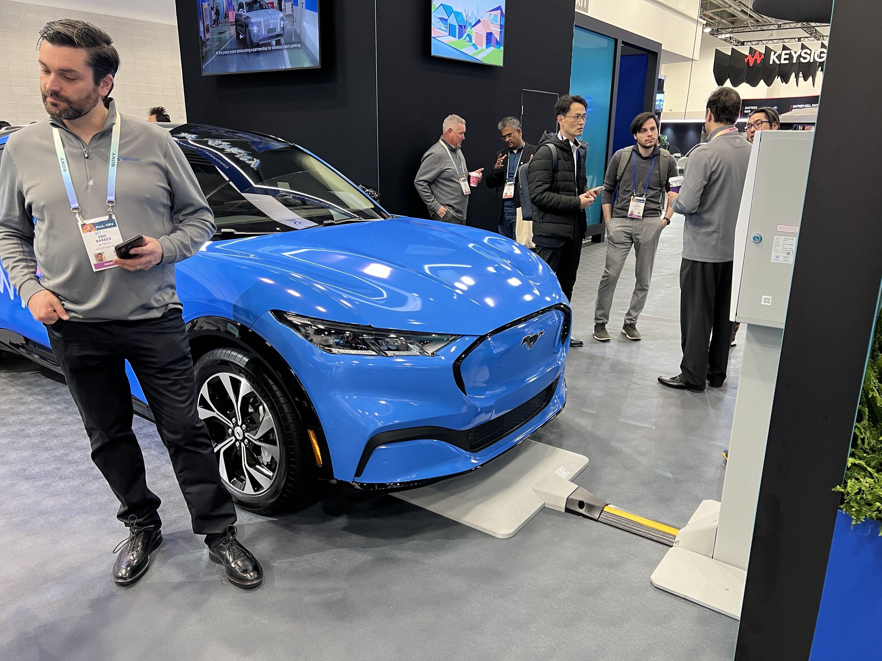 Ford F-150 Lightning Wireless charger pad capable of 11kw (shown at CES) IMG_4924.JPG