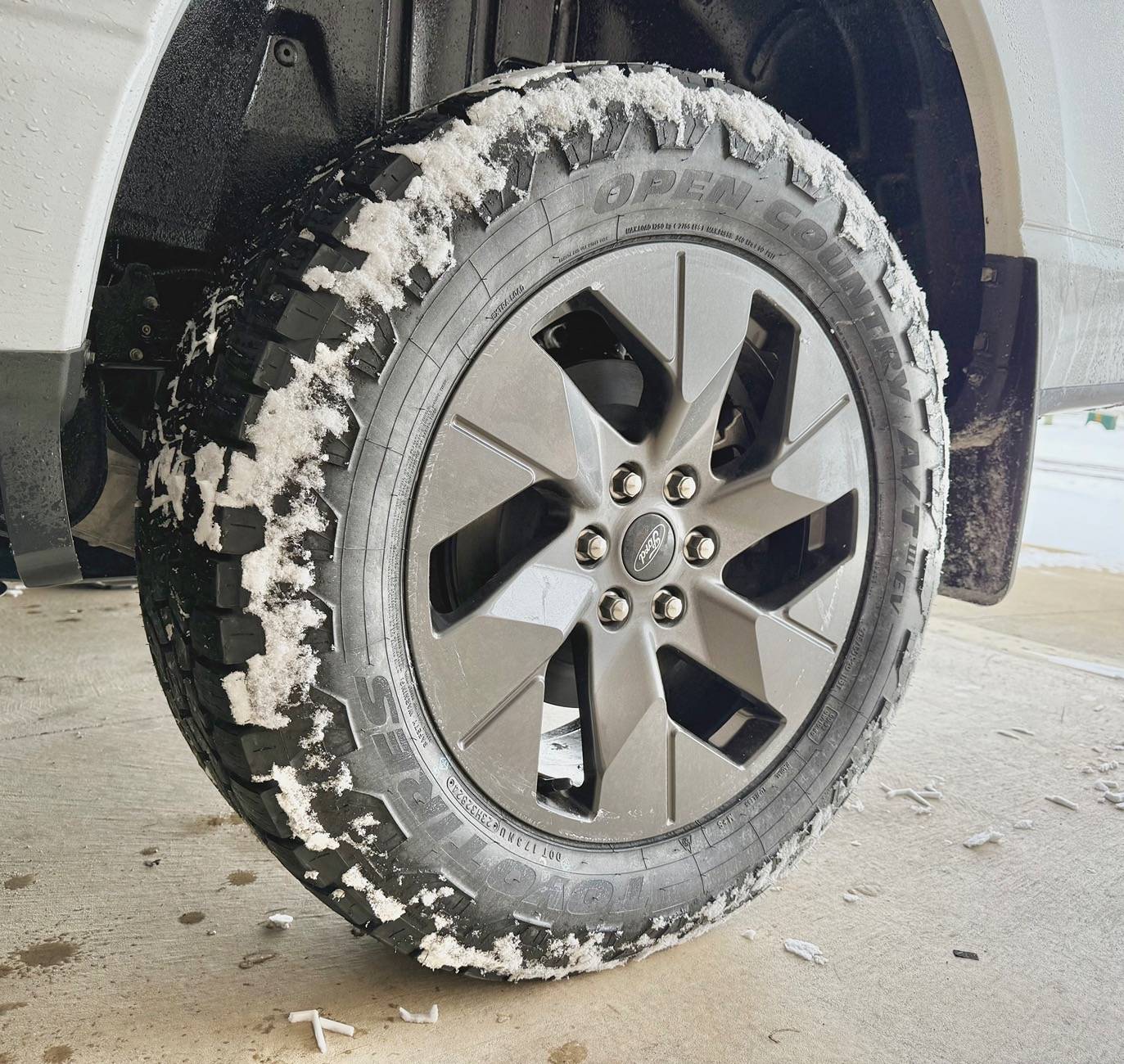 Ford F-150 Lightning Installed Toyo Open Country AT3 EV 116 T XL All-Terrain Tires IMG_4952