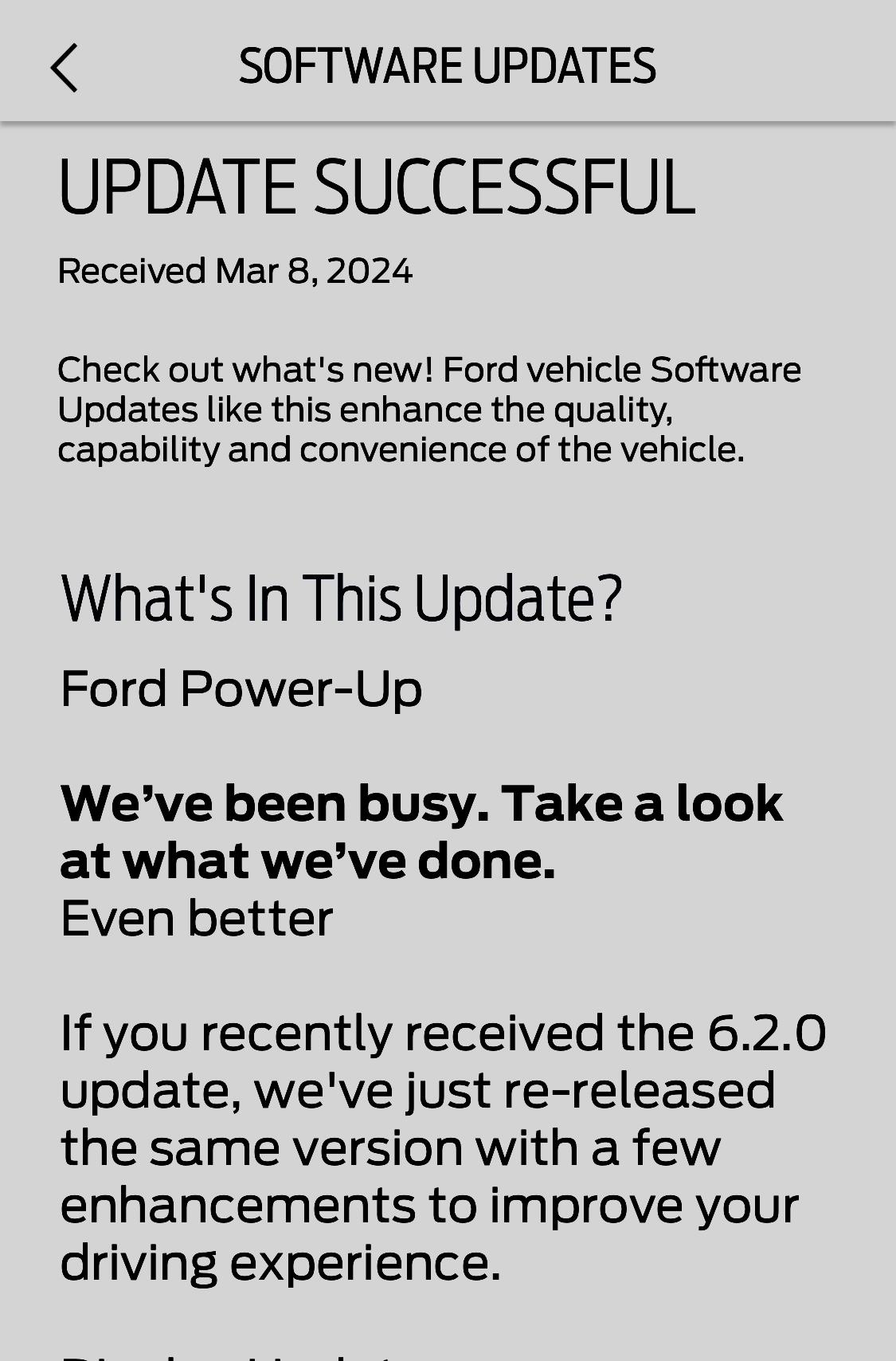 Ford F-150 Lightning Power-Up OTA 6.4.0 - Smart Changes: Refinements to improve connectivity IMG_5268