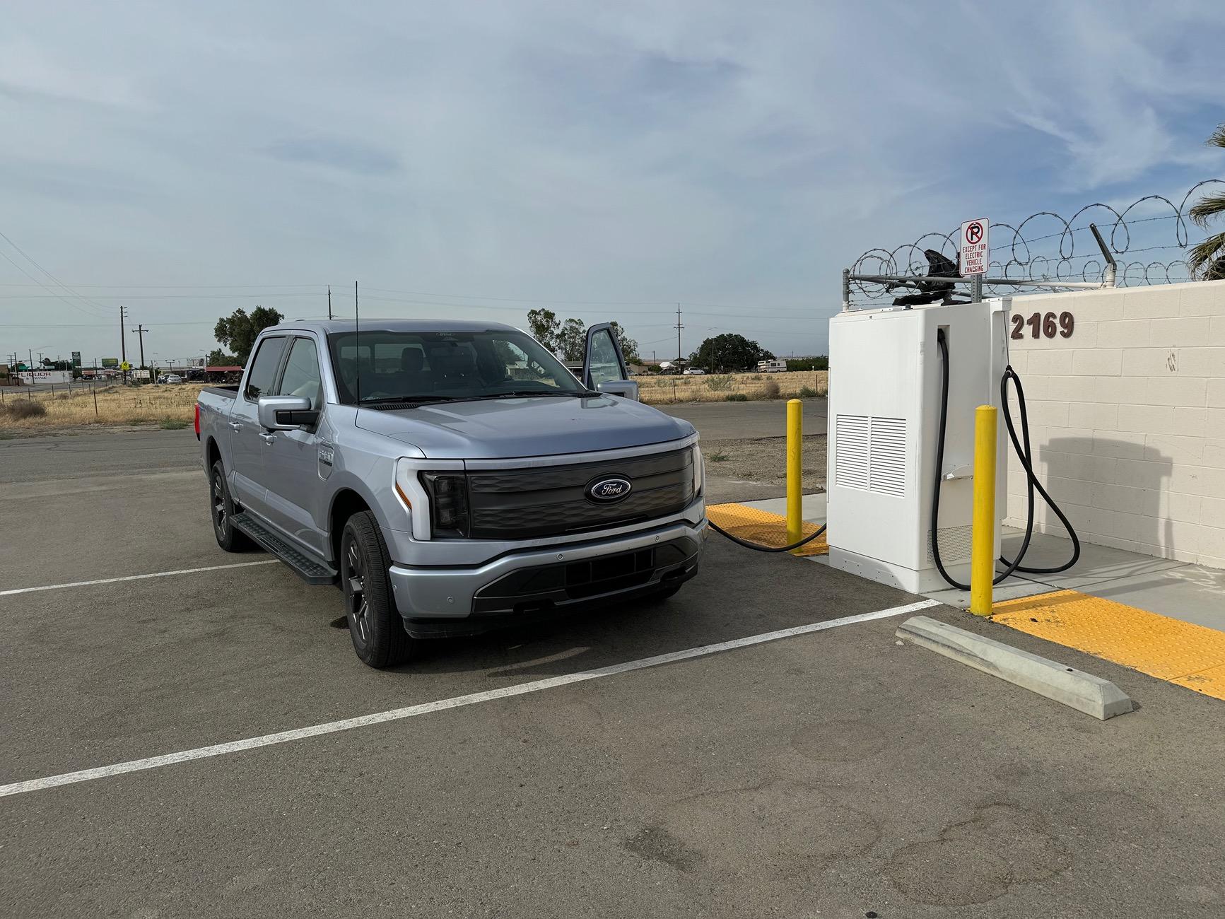 Ford F-150 Lightning First Road Trip from Sacramento to Los Angeles Using Tesla Adapter Not So Good IMG_5334