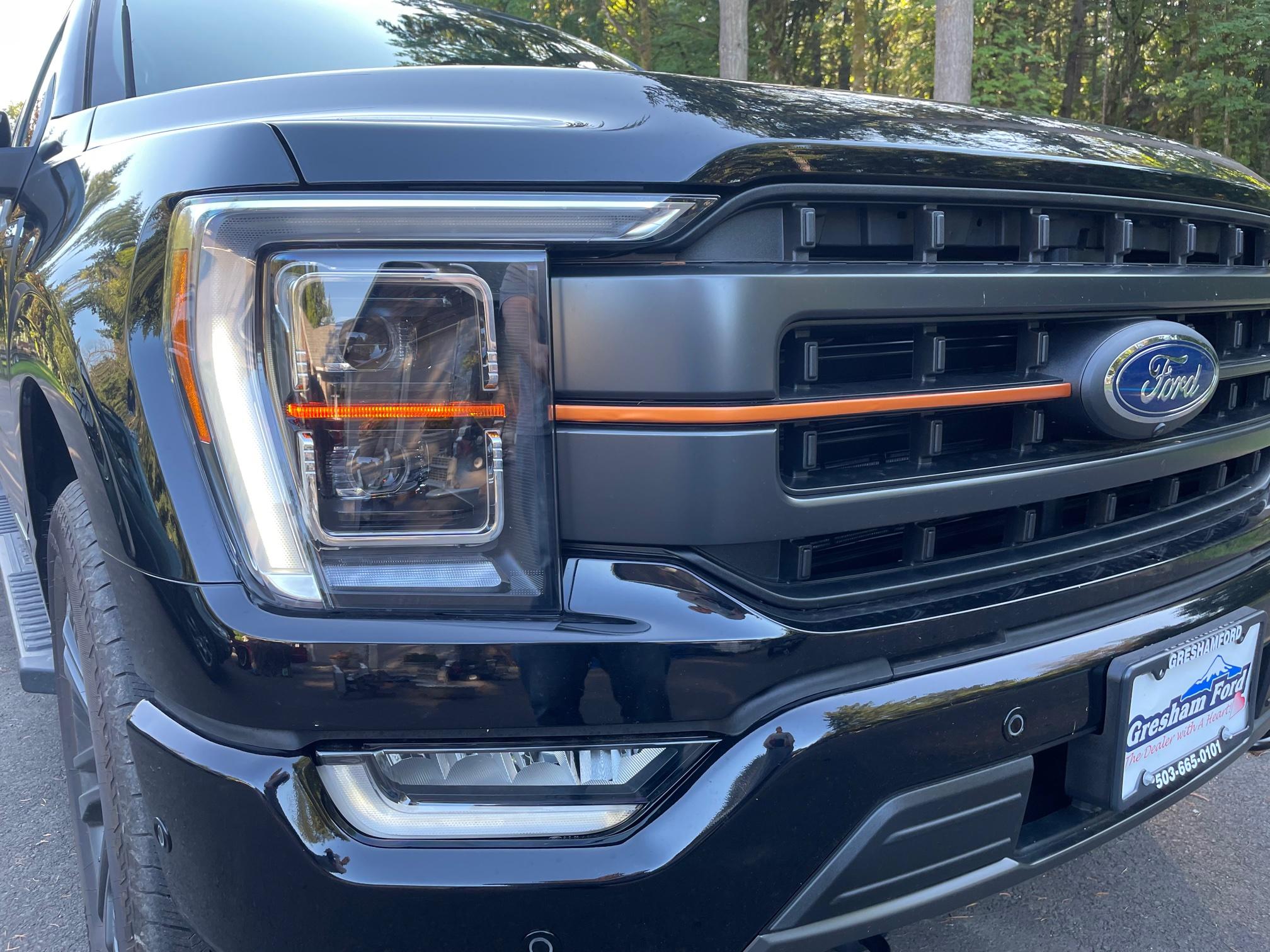 Ford F-150 Lightning Lariat grill vinyl mod (tremor-like) IMG_5339