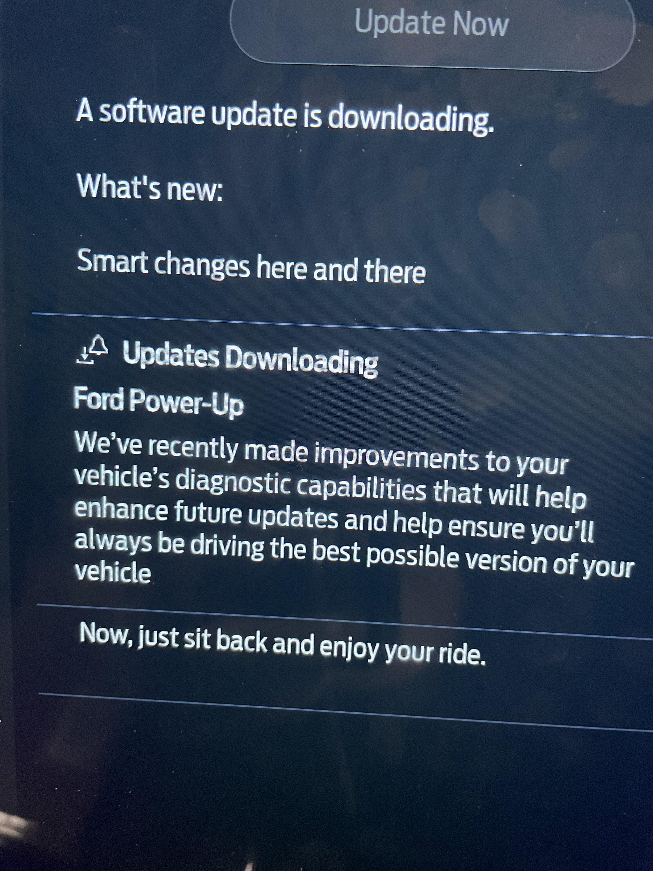 Ford F-150 Lightning Power-Up OTA 6.4.0 - Smart Changes: Refinements to improve connectivity IMG_5383