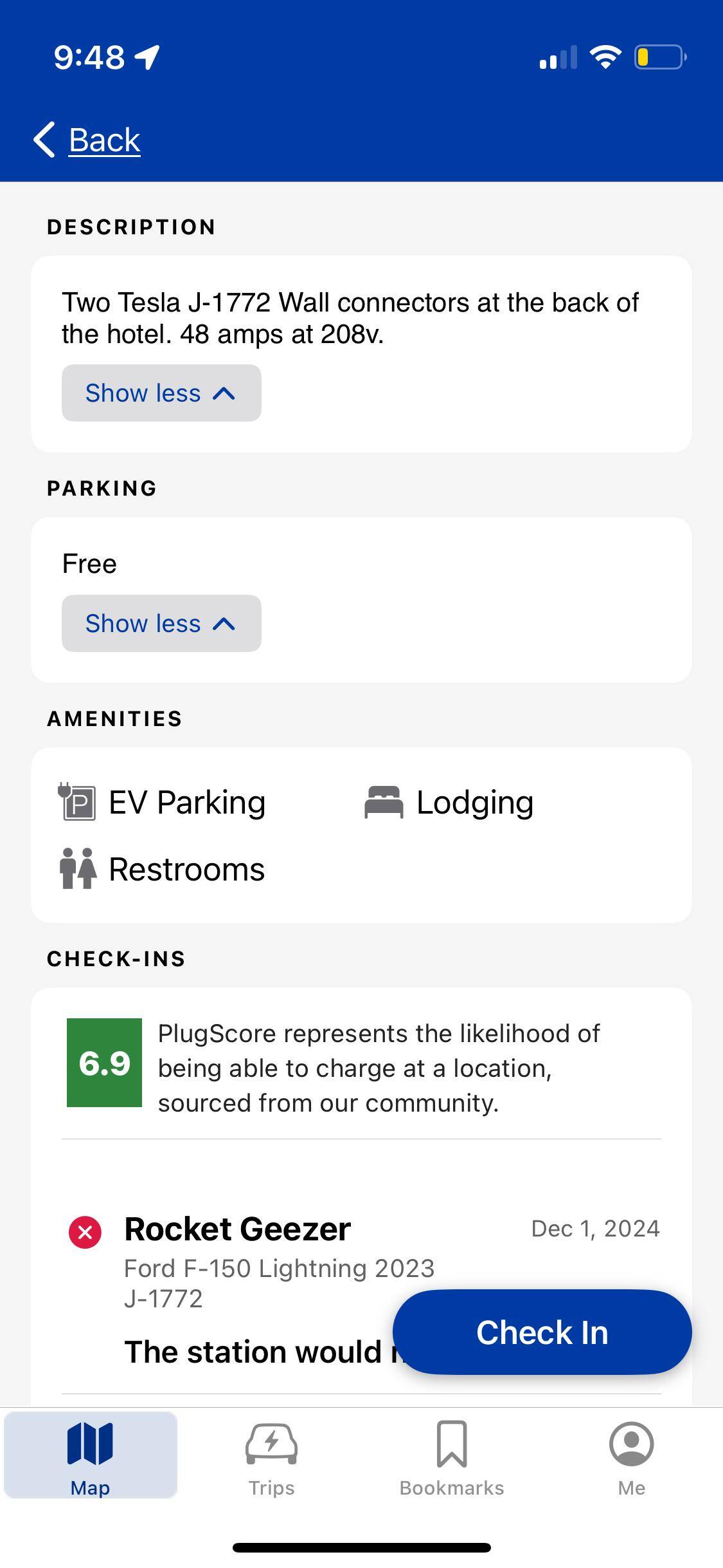 Ford F-150 Lightning Tesla Network - Destination vs. Supercharger, what do I need? IMG_5383