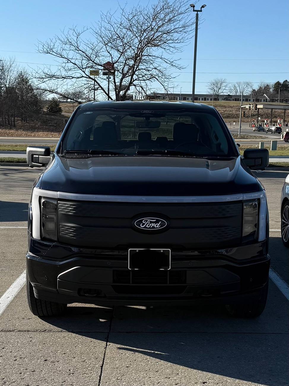 Ford F-150 Lightning Frunk light bar alignment IMG_5450